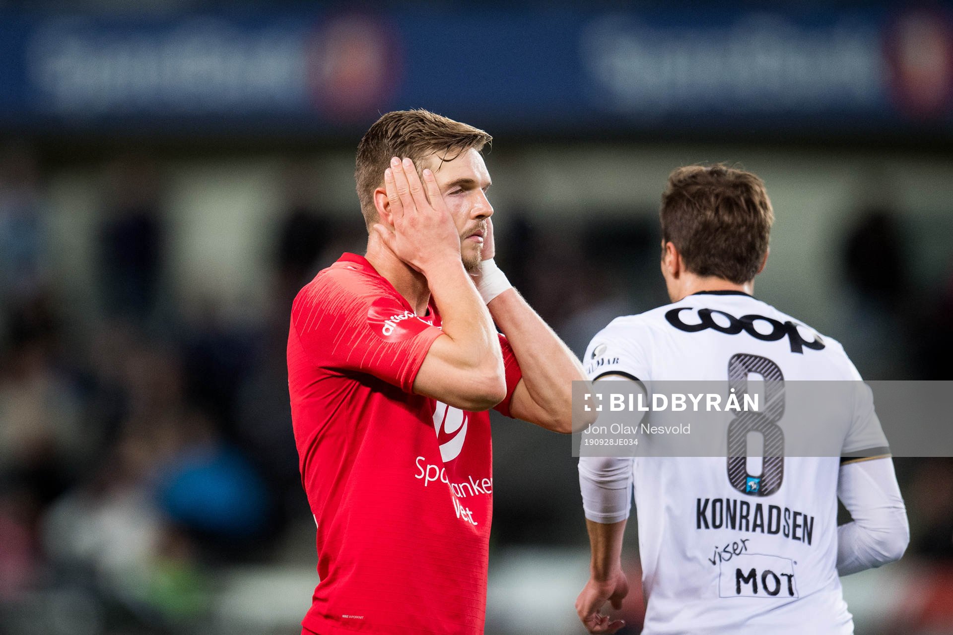 Gilli Rólantsson of Brann reacts