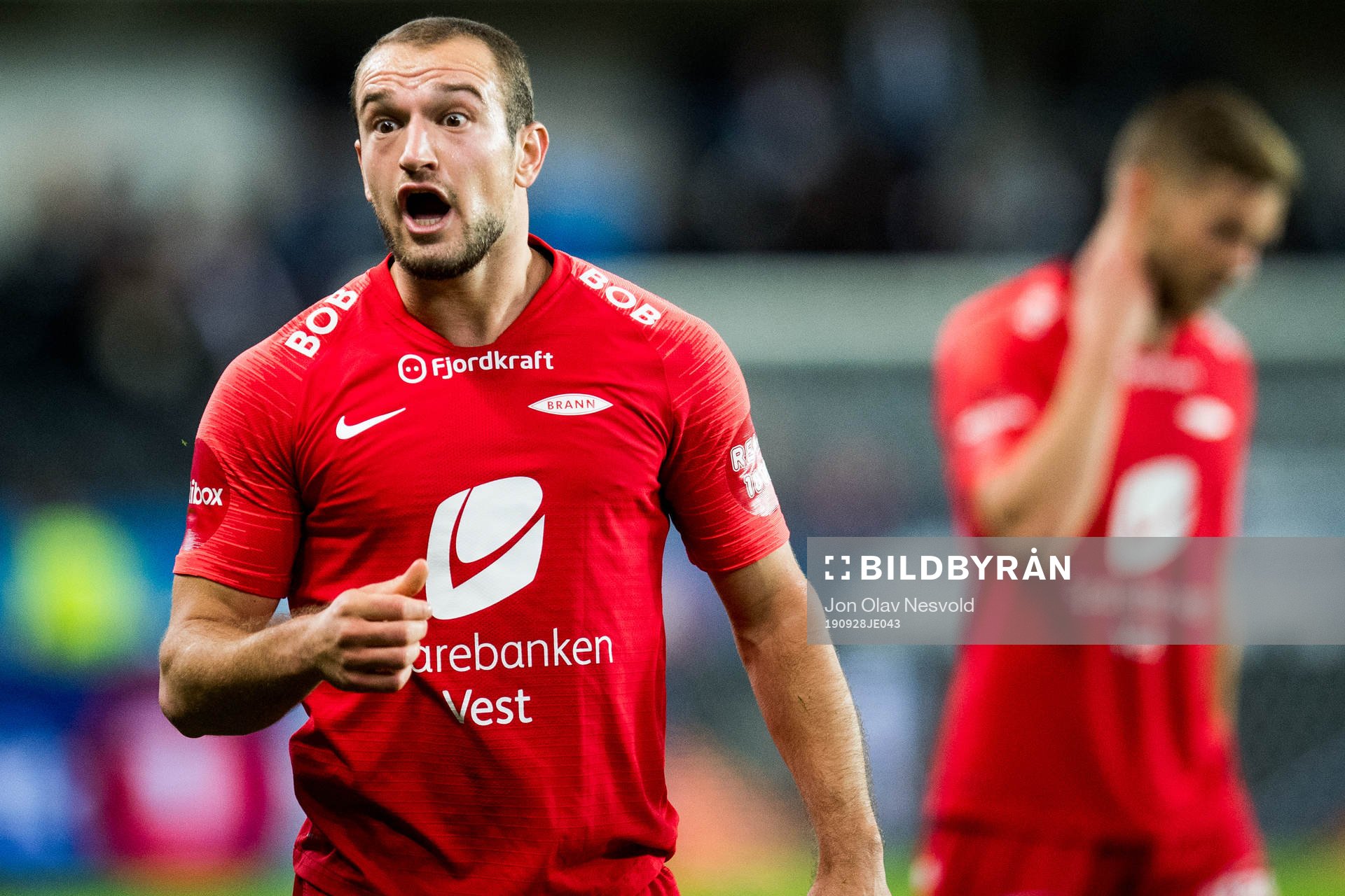Veton Berisha of Brann reacts