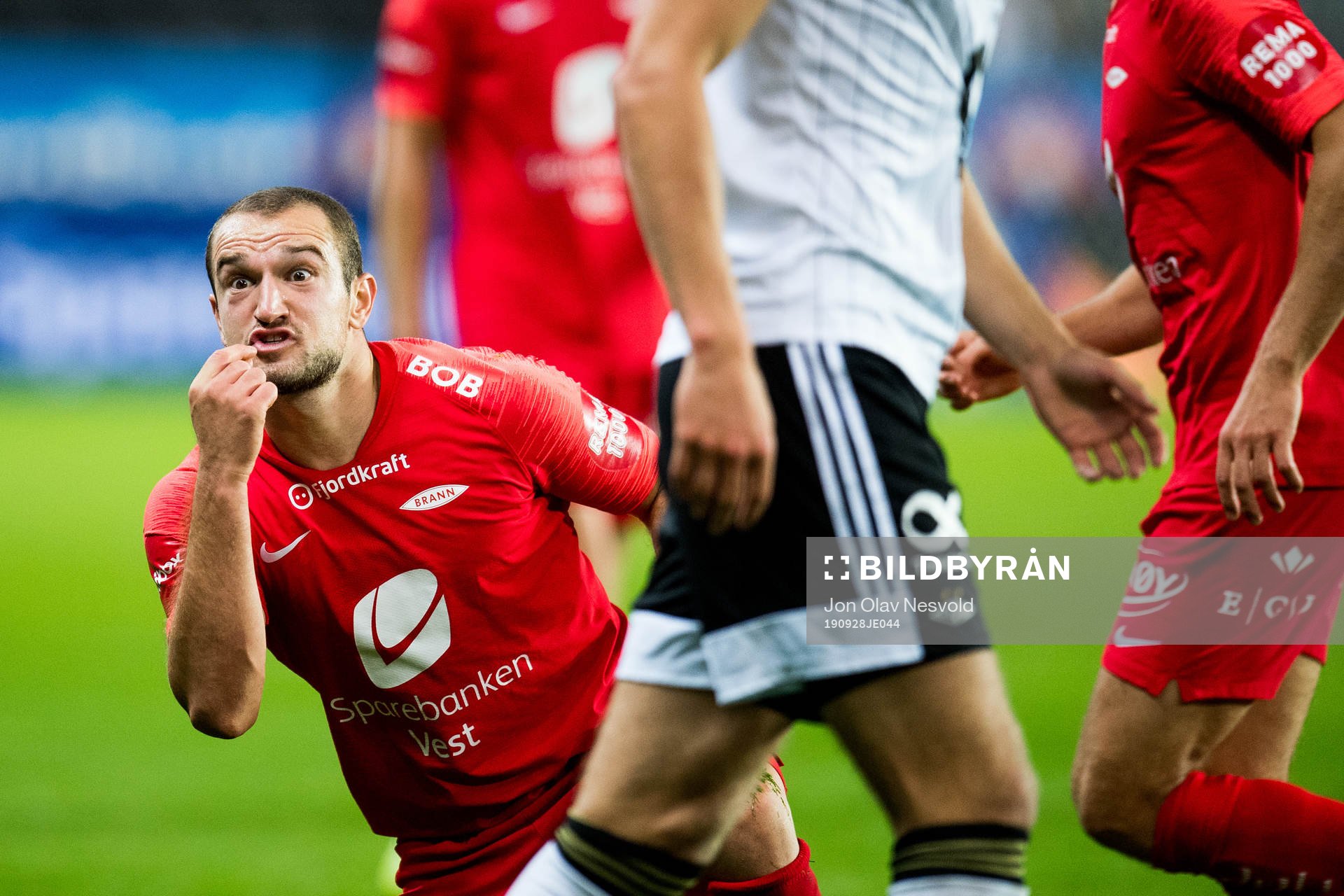 Veton Berisha of Brann reacts