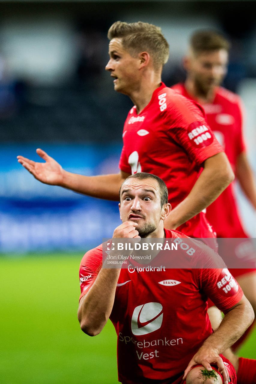 Veton Berisha of Brann reacts