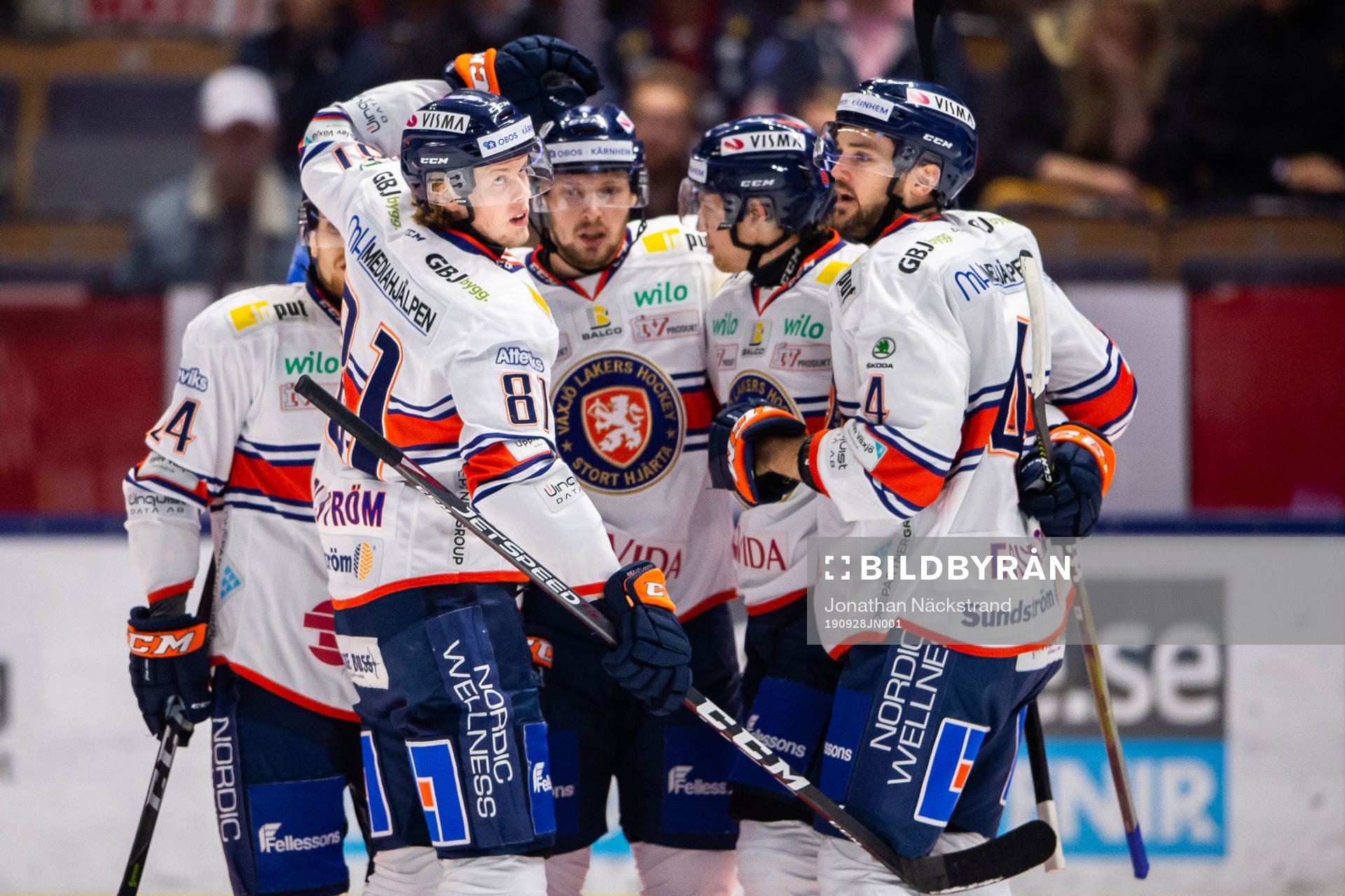 Växjös Marcus Davidsson jublar