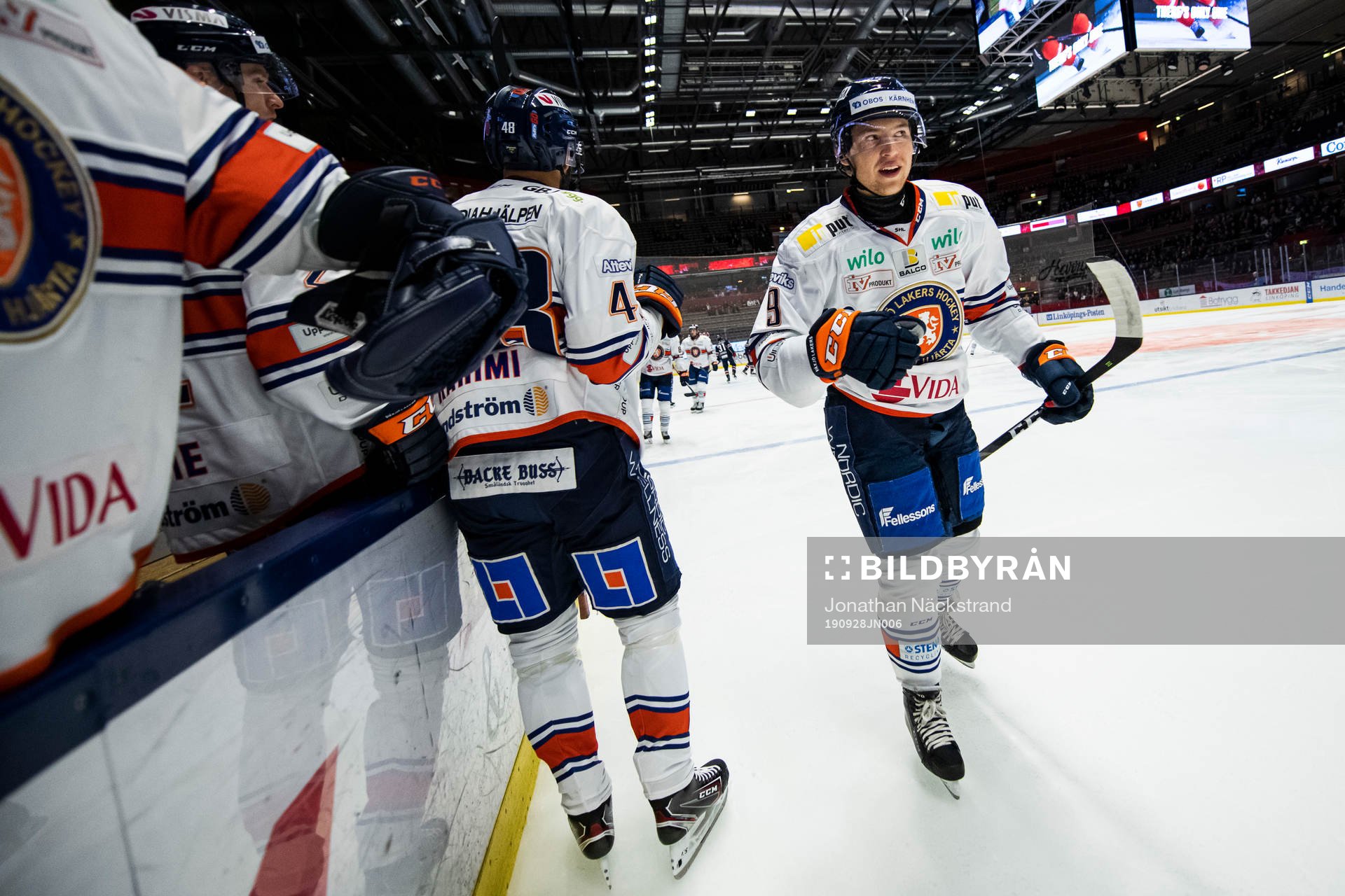 Växjös Marcus Davidsson jublar