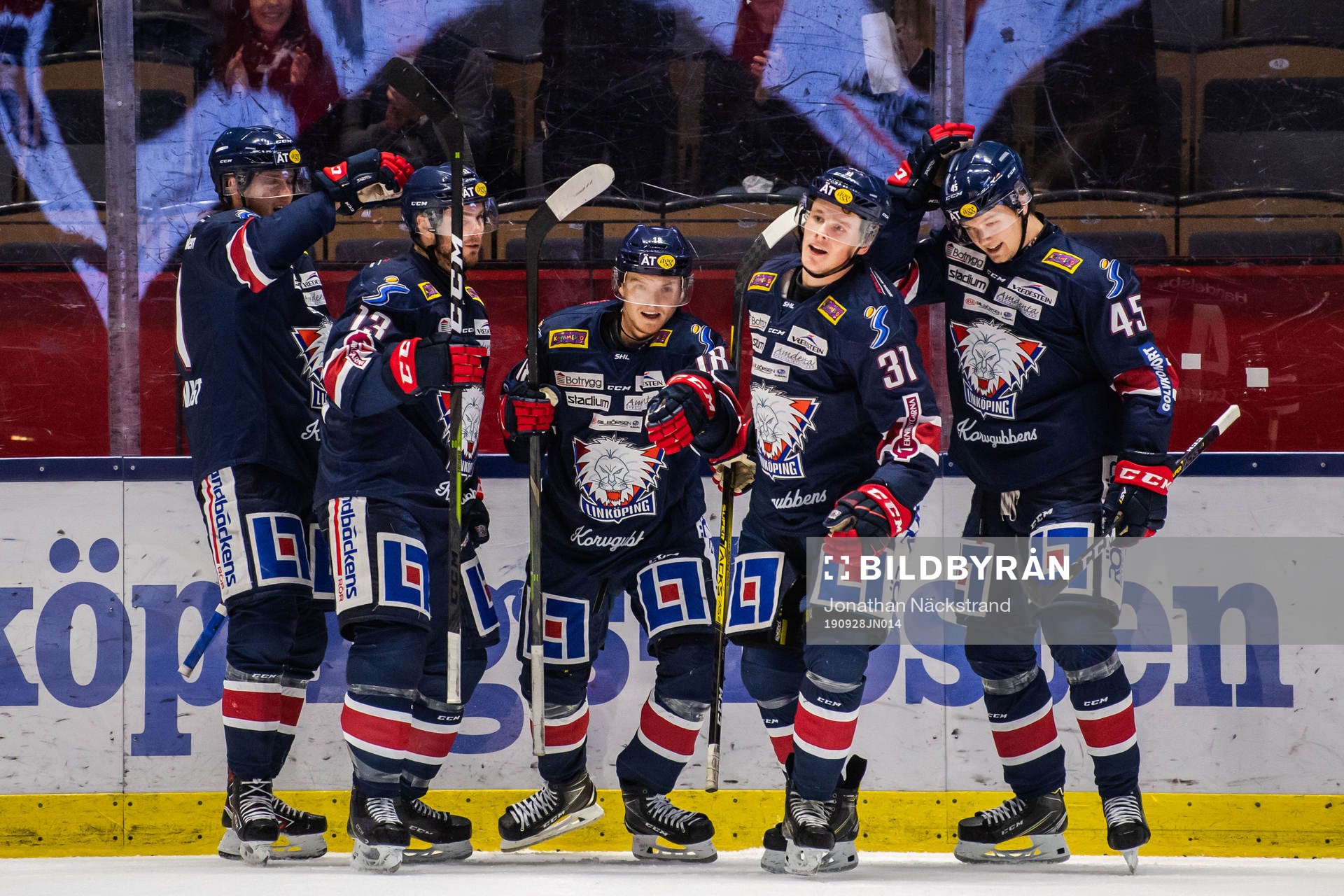 Linköpings Axel Ottosson jublar