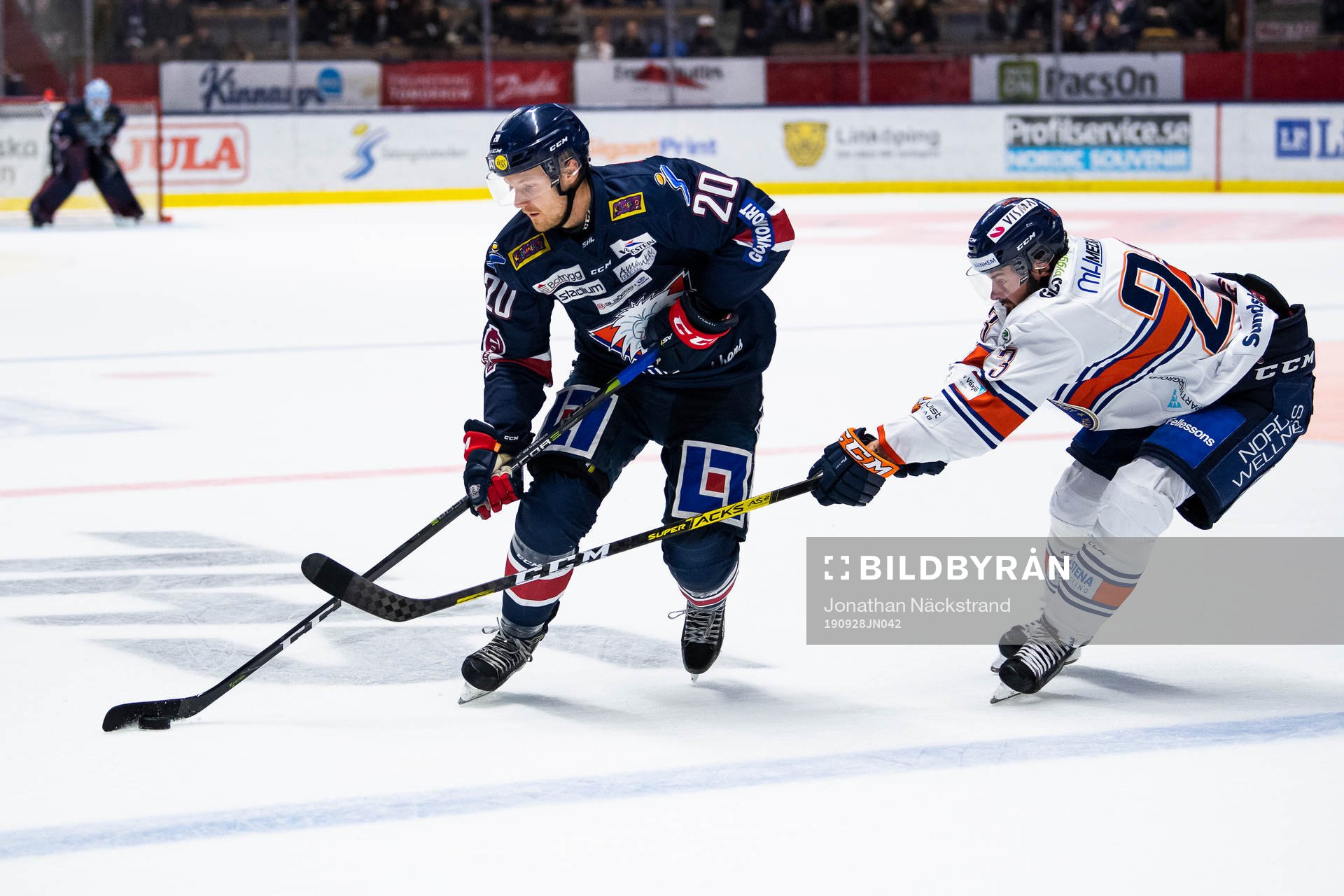 Linköpings Nick Sörensen och Växjös Roman Horak