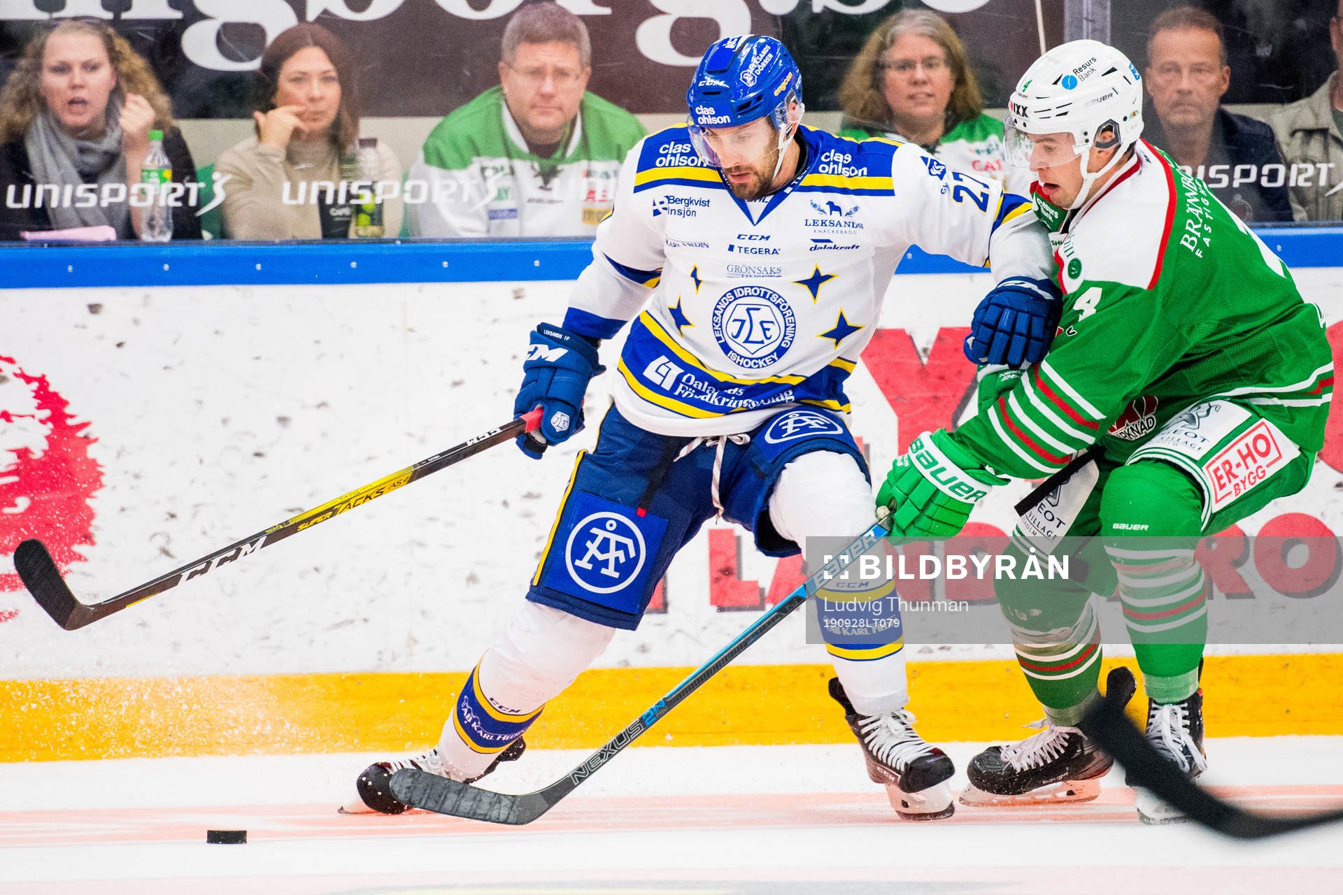 Leksands Marek Hrivik och Rögles Kodie Curran