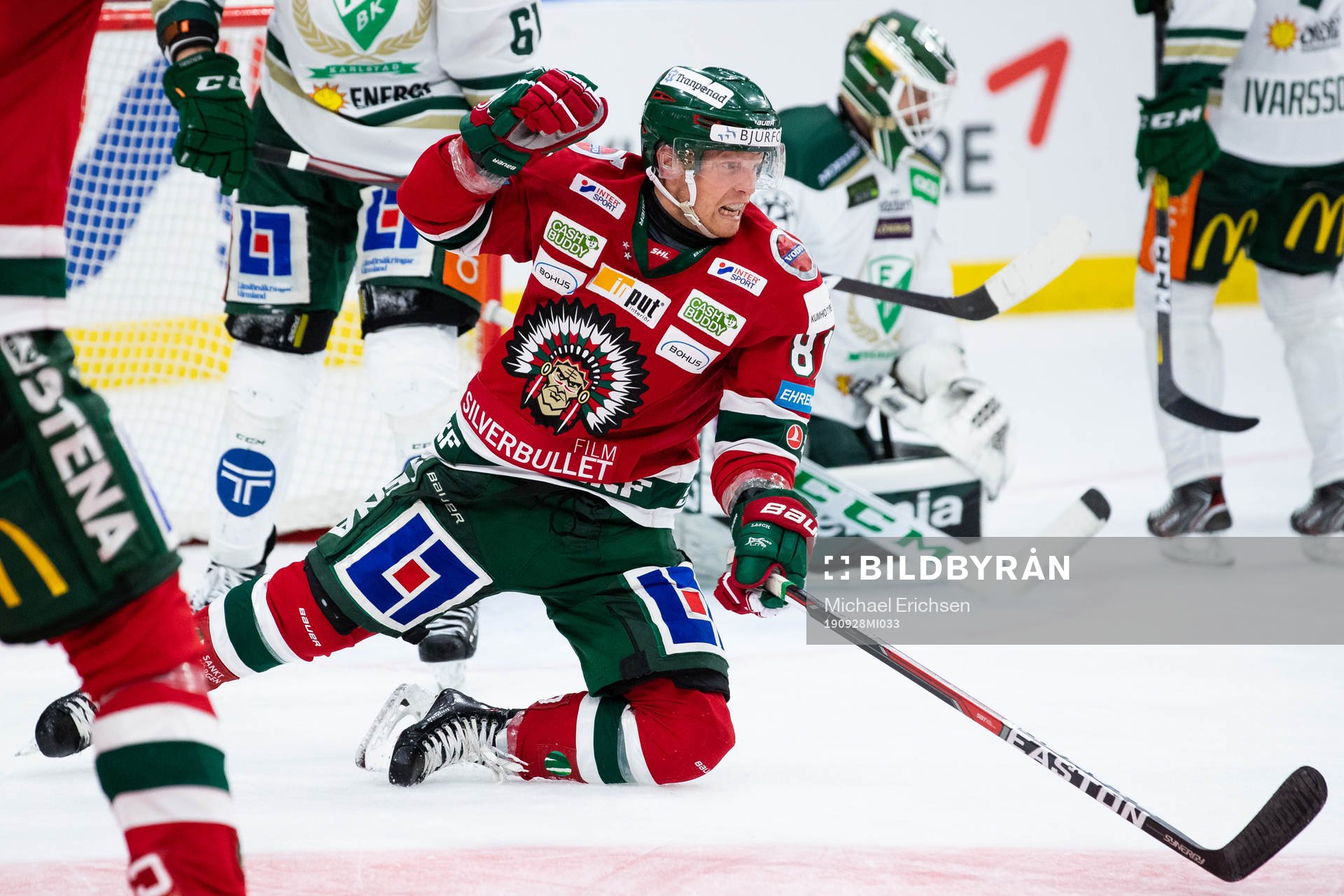 Frölundas Ryan Lasch jublar