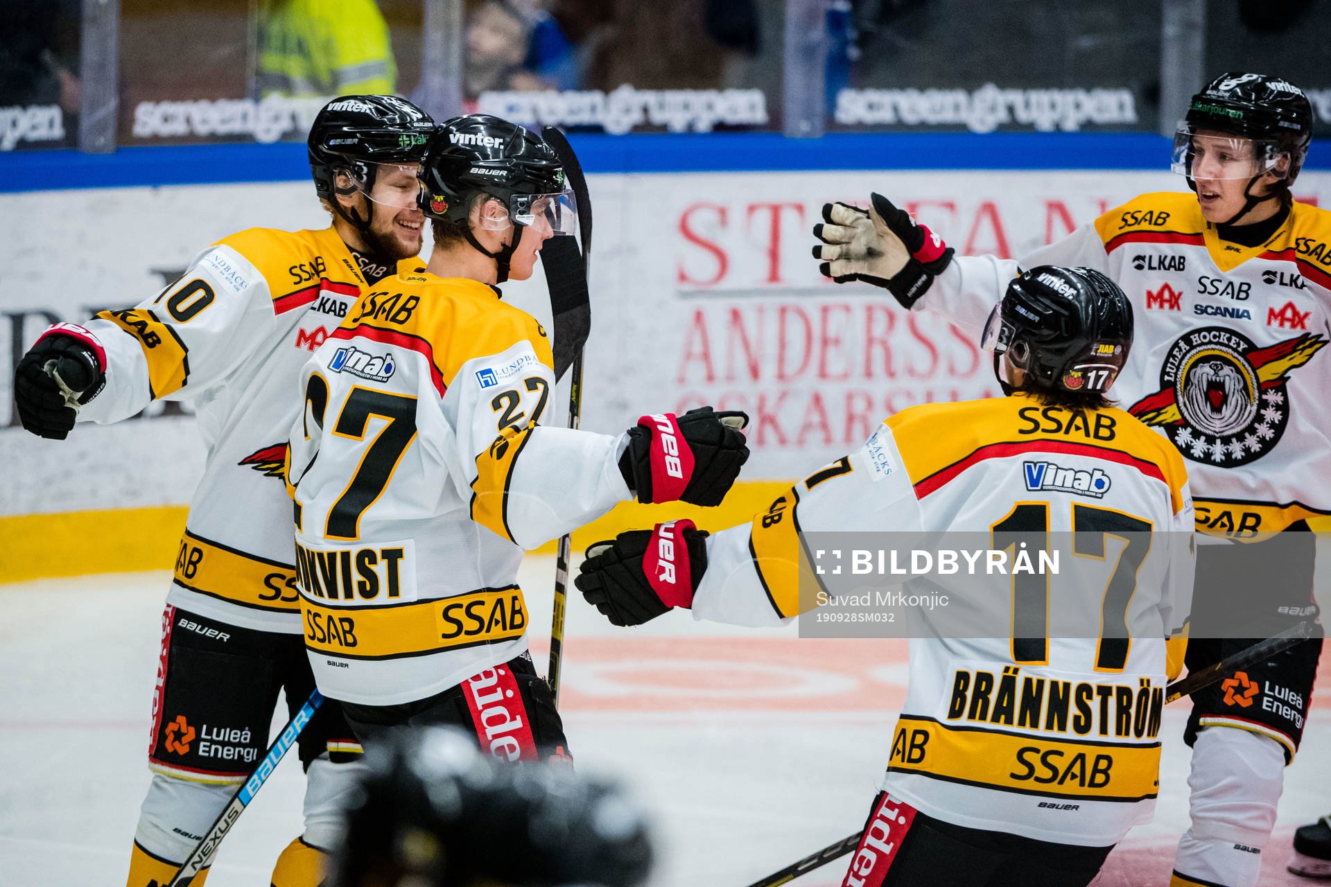 Luleås Nils Lundkvist jublar