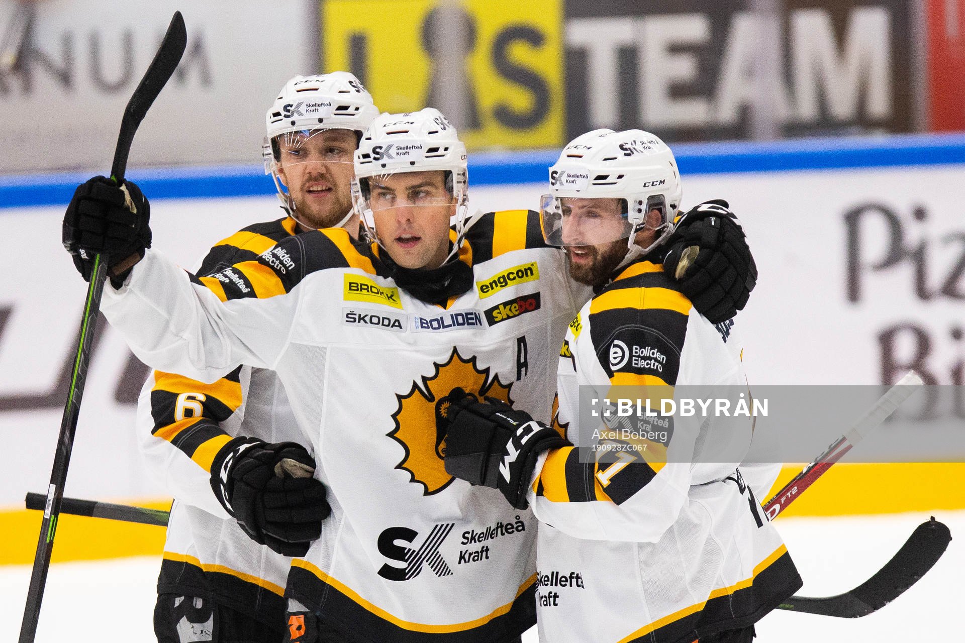 Skellefteås Filip Berglund, Joakim Lindström och Tom