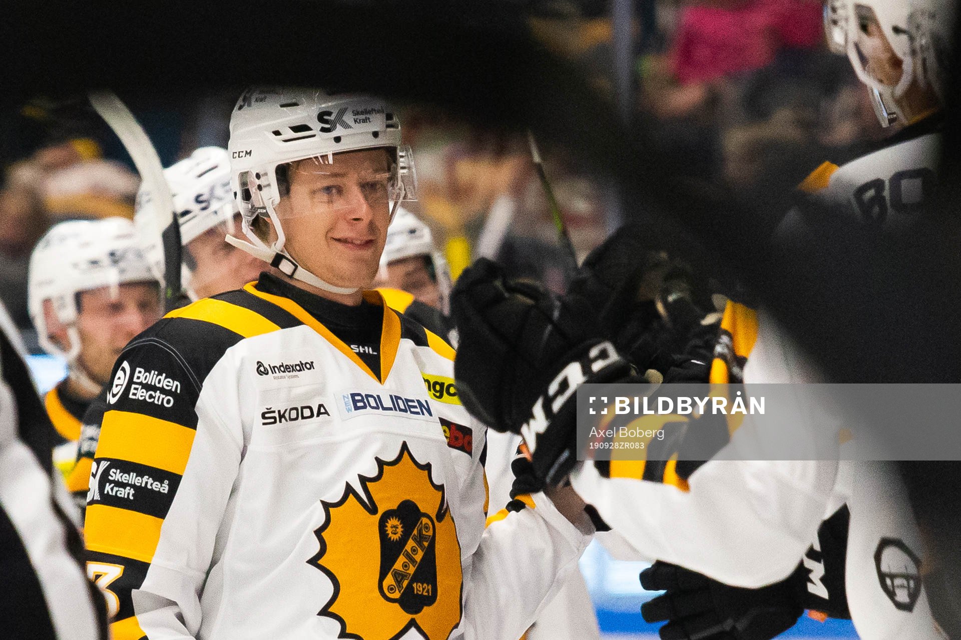 Skellefteås Jacob Andersson jublar