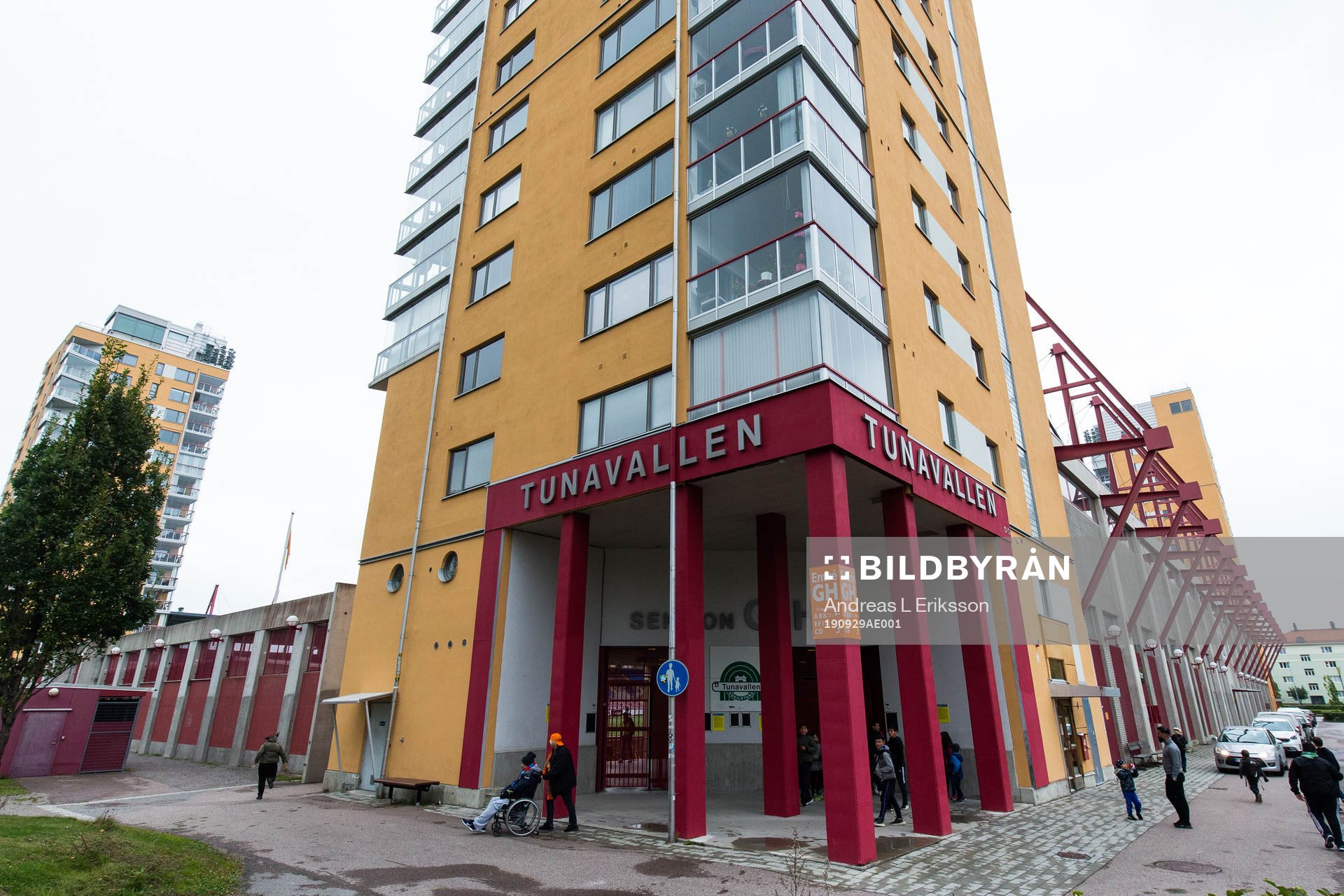 Exteriör av Tunavallen