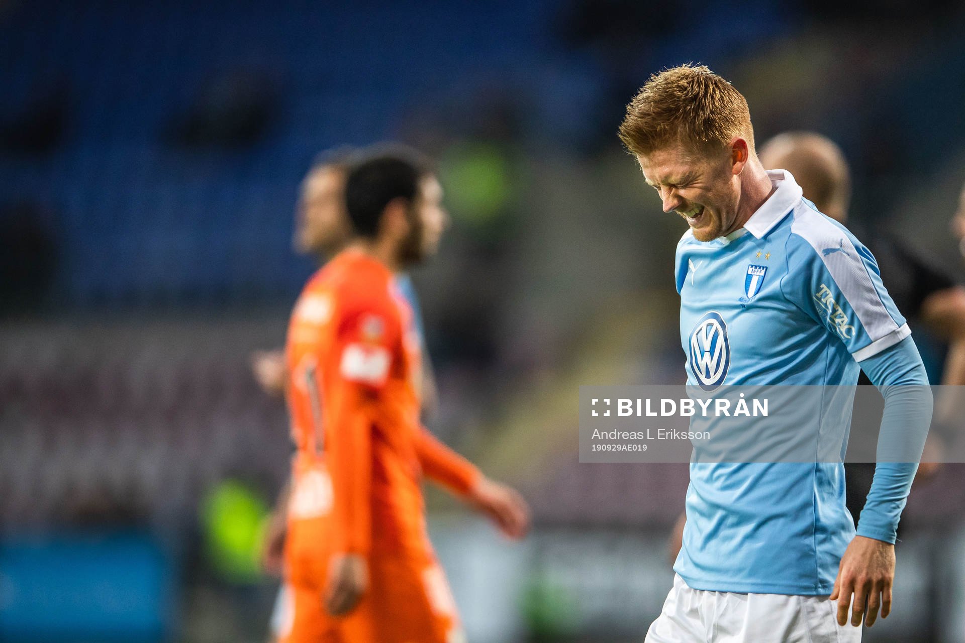 Malmö FFs Anders Christiansen har ont
