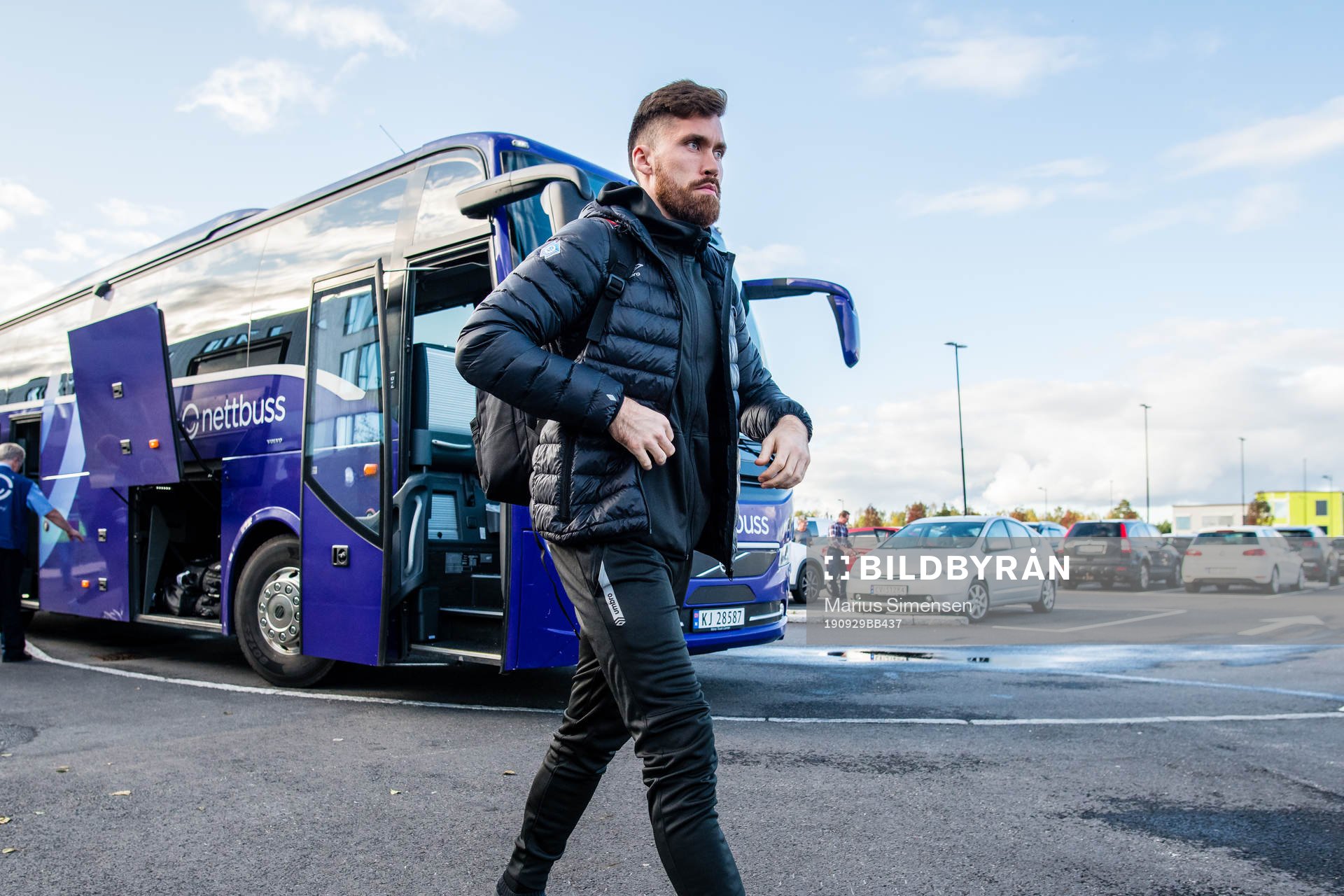 Marius Wennersteen Berntzen of Aalesund arrives