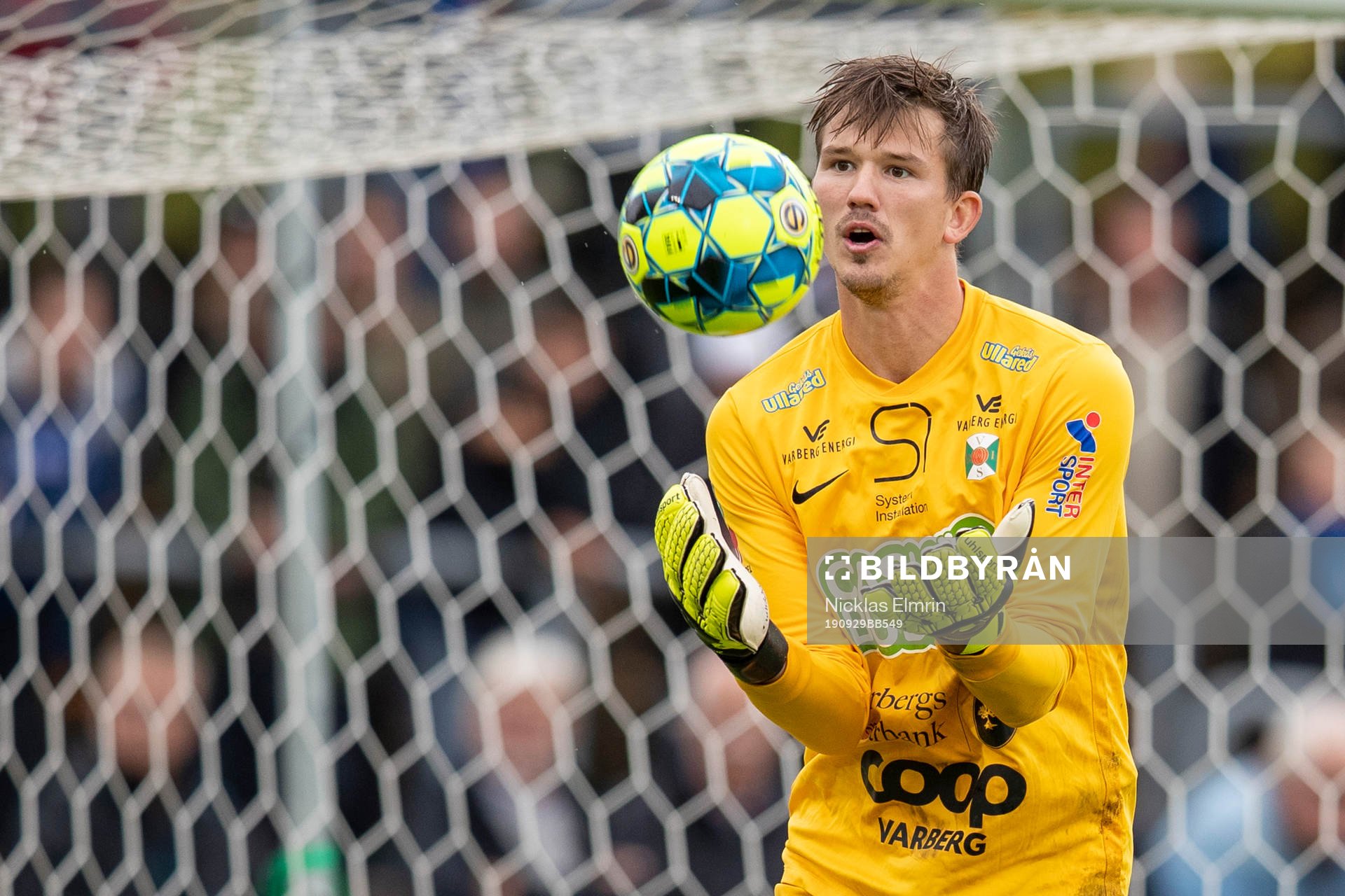 Varbergs målvakt August Strömberg