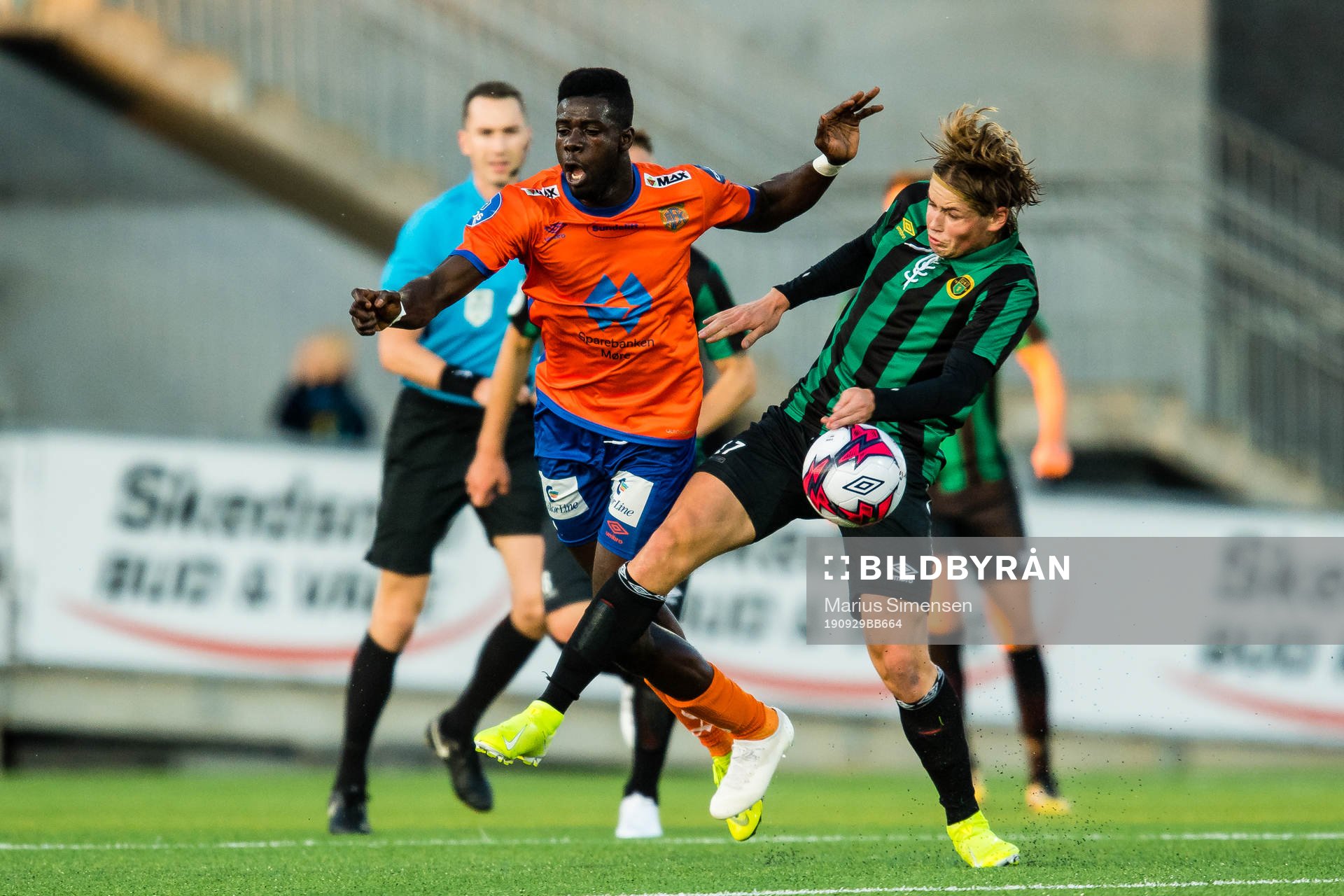 Pape Habib Gueye of Aalesund and Lars Mogstad Ranger of