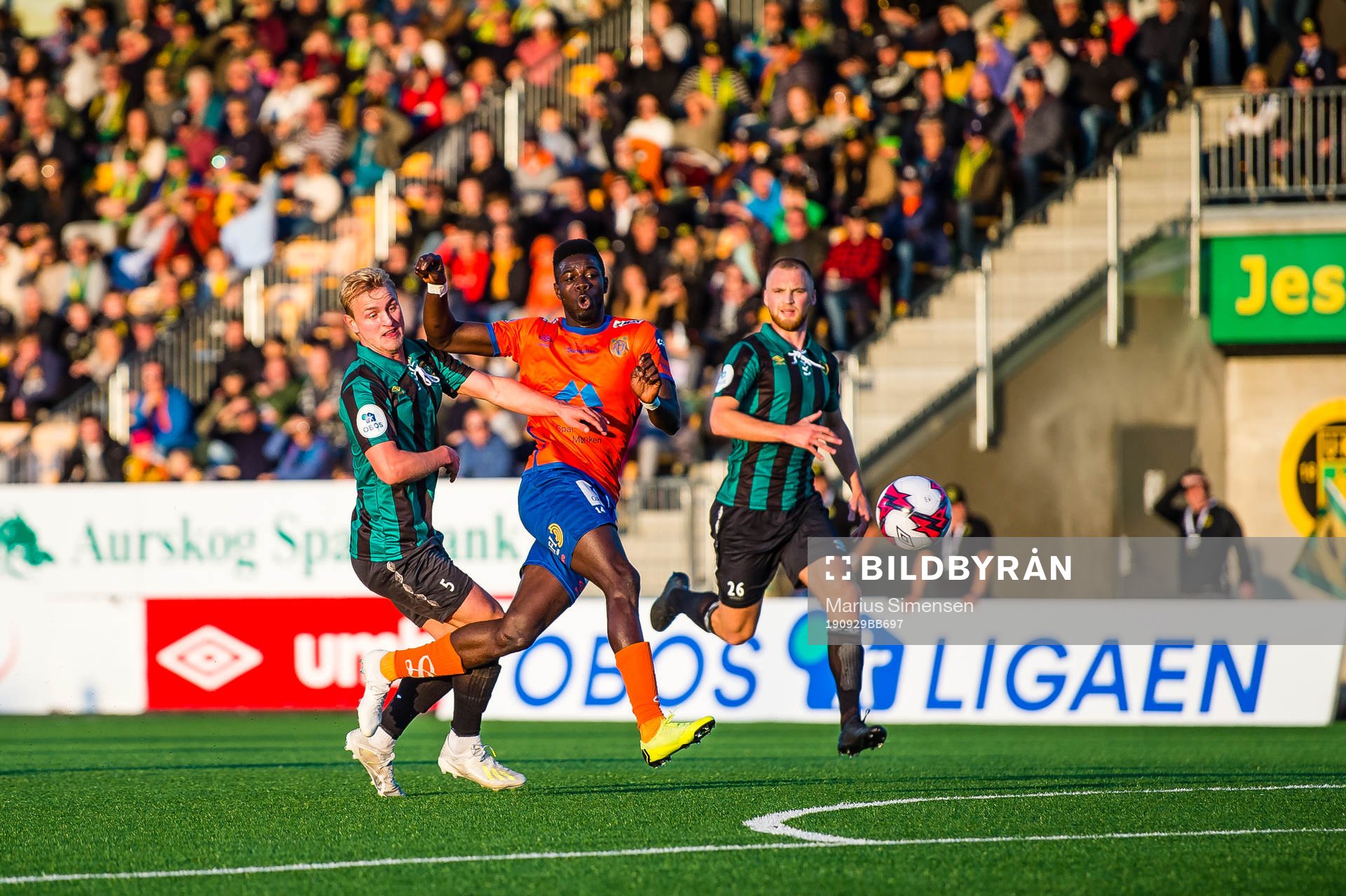 Pape Habib Gueye of Aalesund scores the 0-1 goal