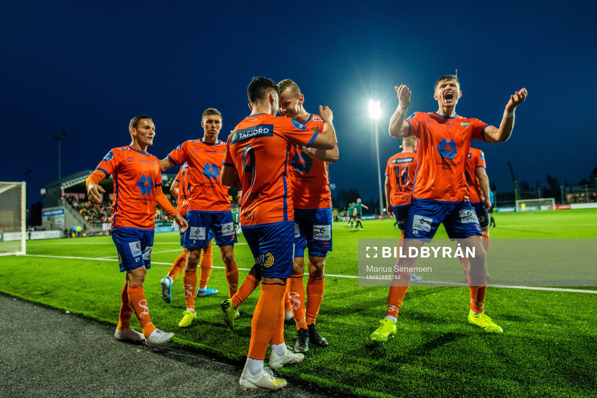 Niklas Fernando Nygaard Castro of Aalesund celebrates with