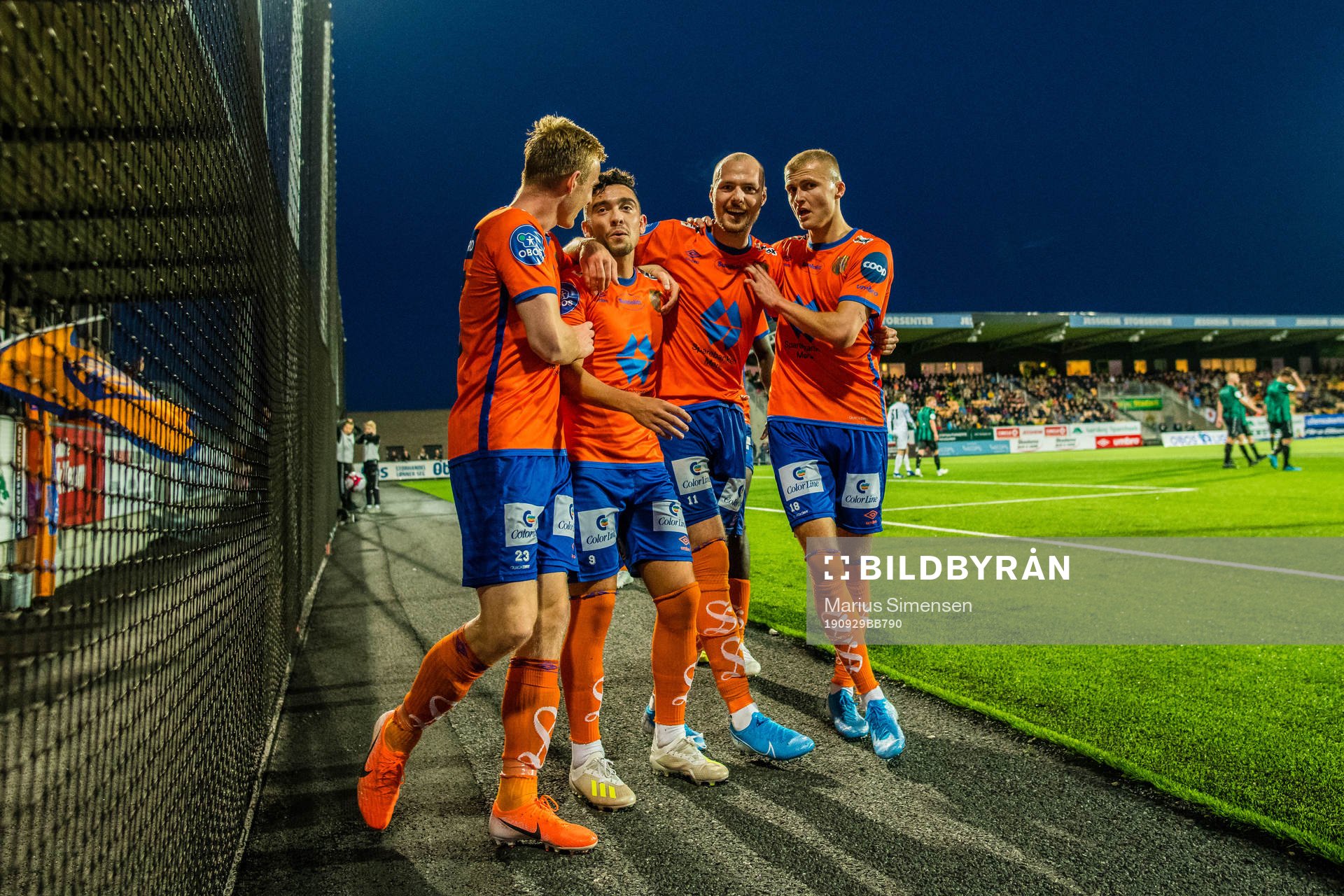 Niklas Fernando Nygaard Castro of Aalesund celebrates with