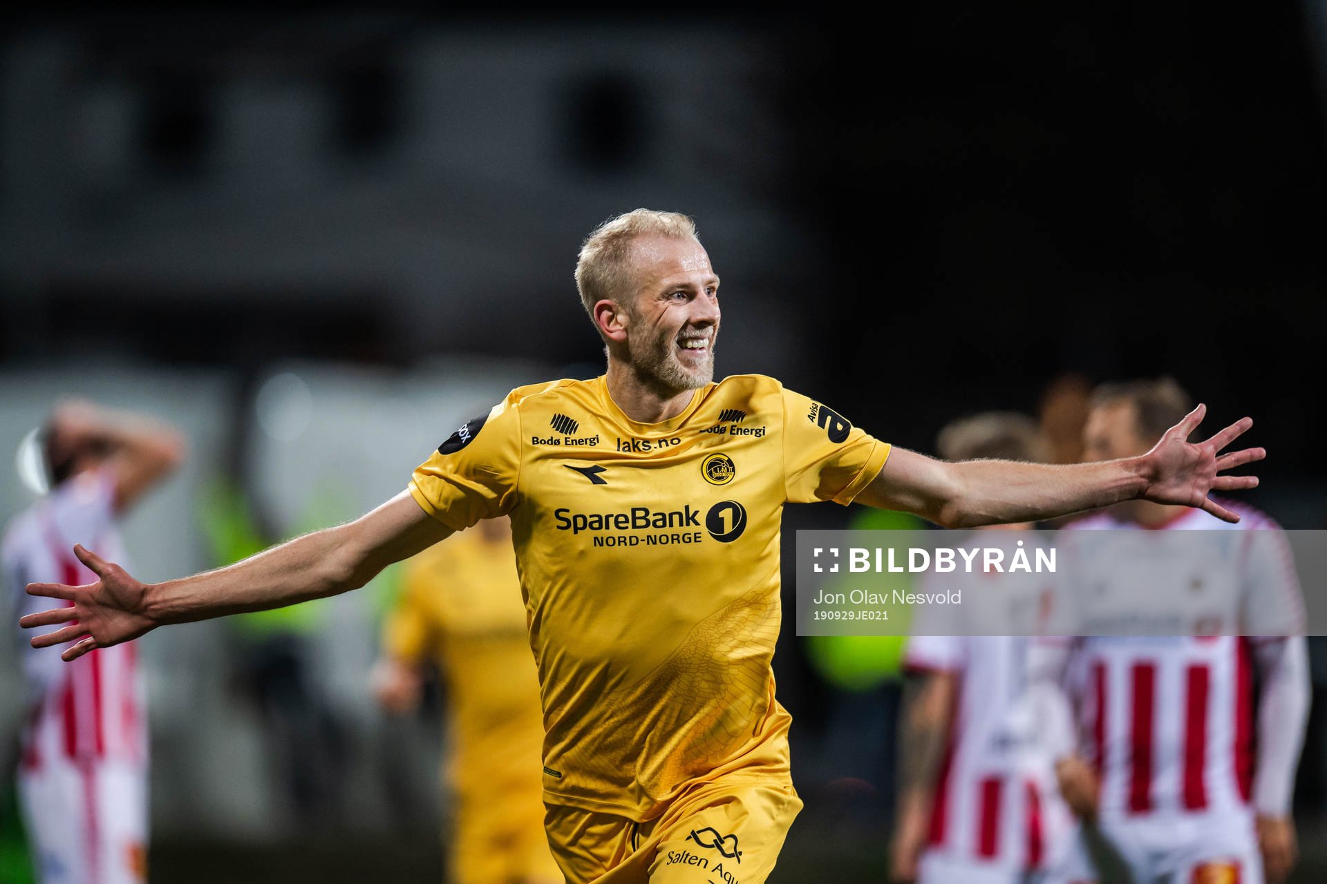 Vegard Leikvoll Moberg of Bodø/Glimt celebrates