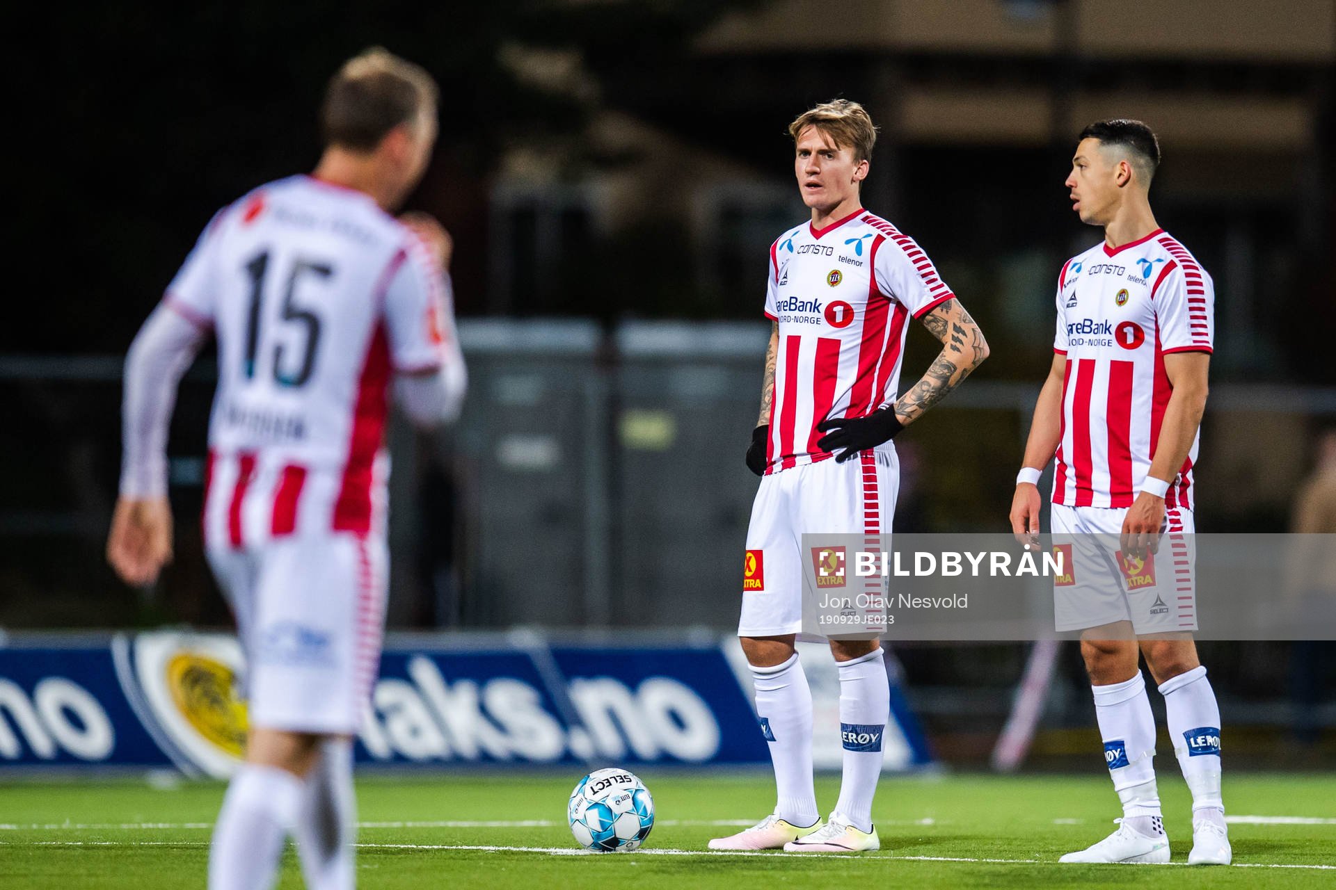 Runar Espejord and Fitim Azemi of Tromsø look dejected