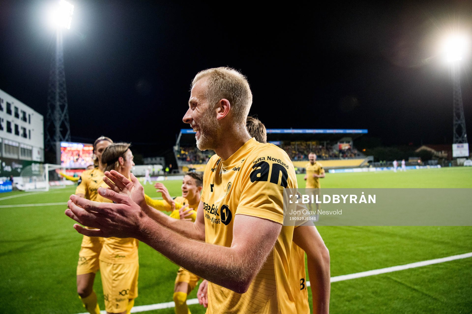 Vegard Leikvoll Moberg of Bodø/Glimt celebrates