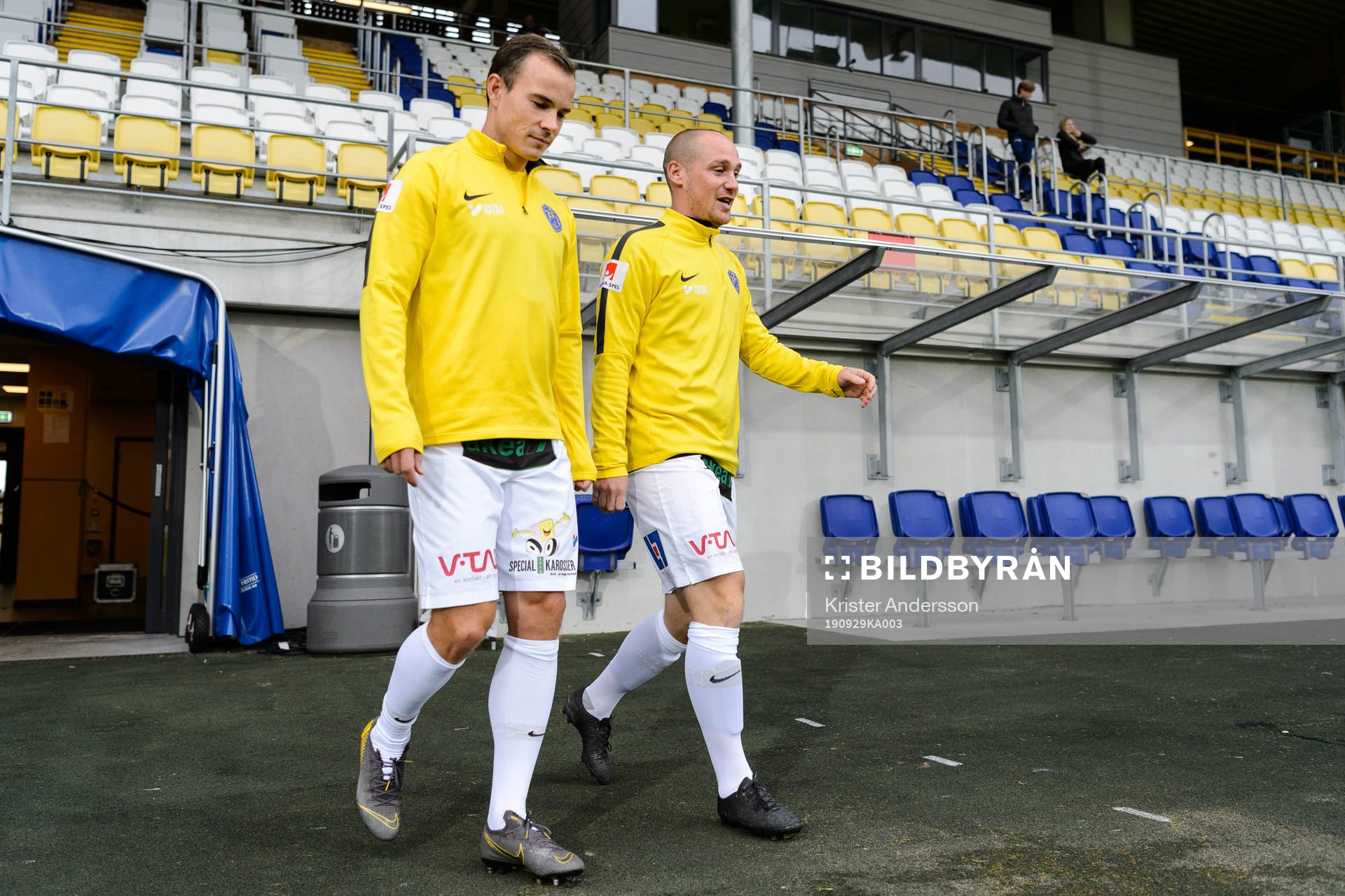 Falkenbergs Anton Wede och Christoffer Carlsson före
