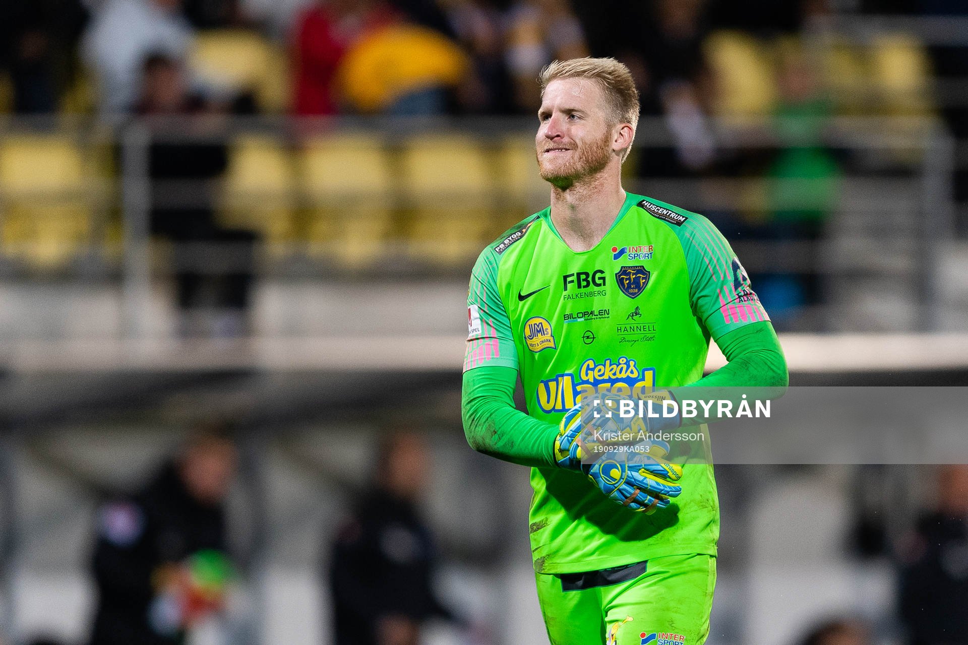 Falkenbergs målvakt Hampus Nilsson deppar