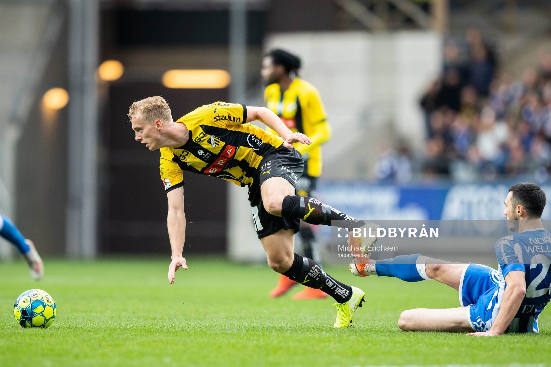 Häckens Gustav Berggren och IFK Göteborgs Giorgi