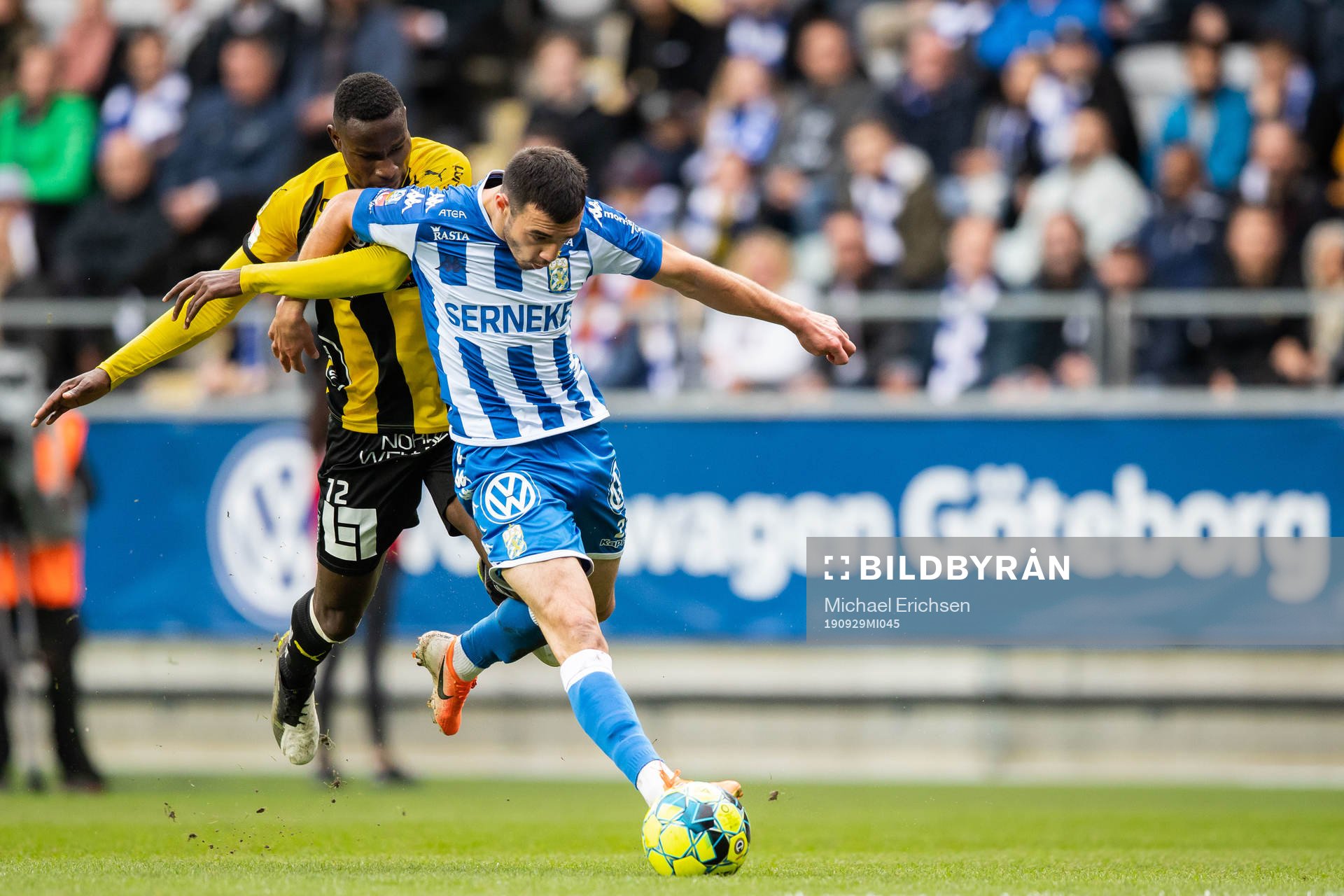 Häckens Godswill Ekpolo och IFK Göteborgs Giorgi