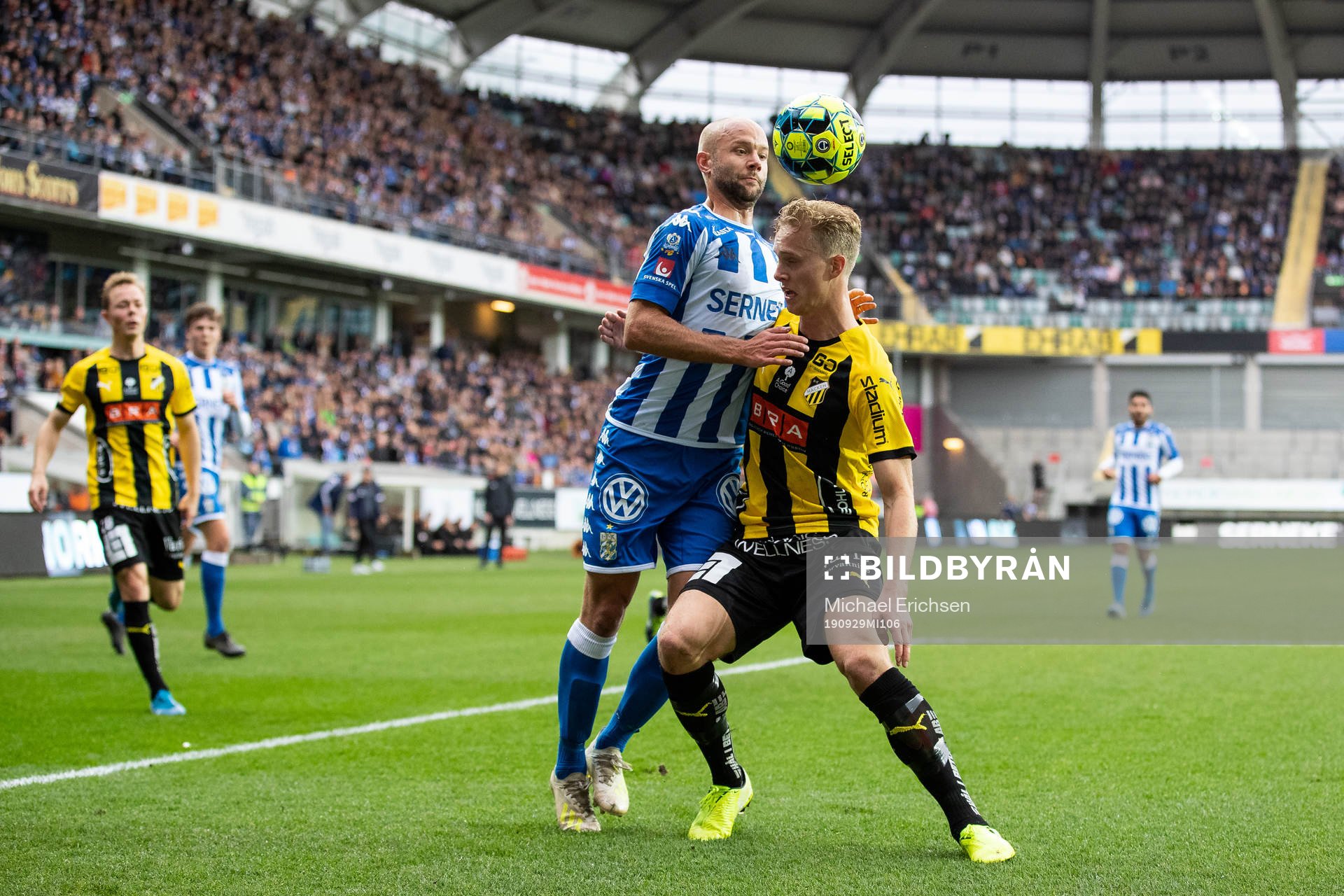 IFK Göteborgs Robin Söder och Häckens Gustav Berggren