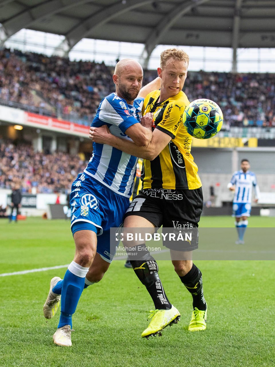 IFK Göteborgs Robin Söder och Häckens Gustav Berggren