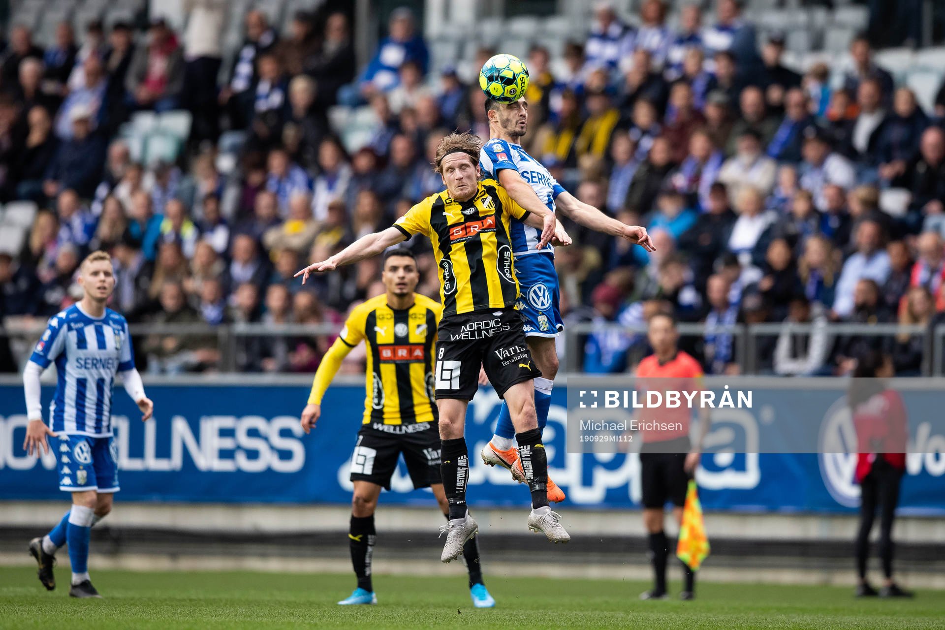 Häckens Erik Friberg och IFK Göteborgs Giorgi Kharaishvili