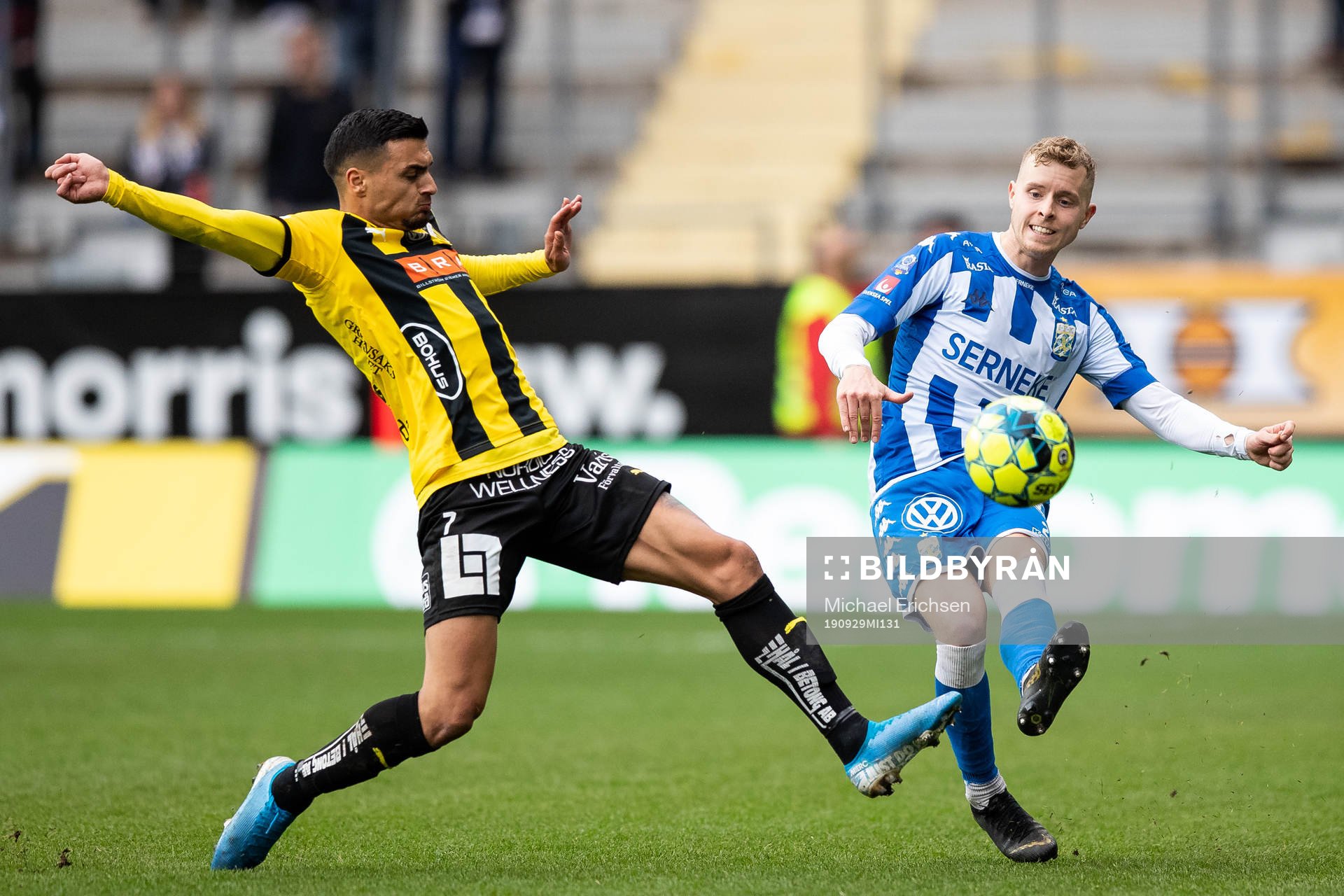Häckens Ahmed Yasin och IFK Göteborgs Victor Wernersson