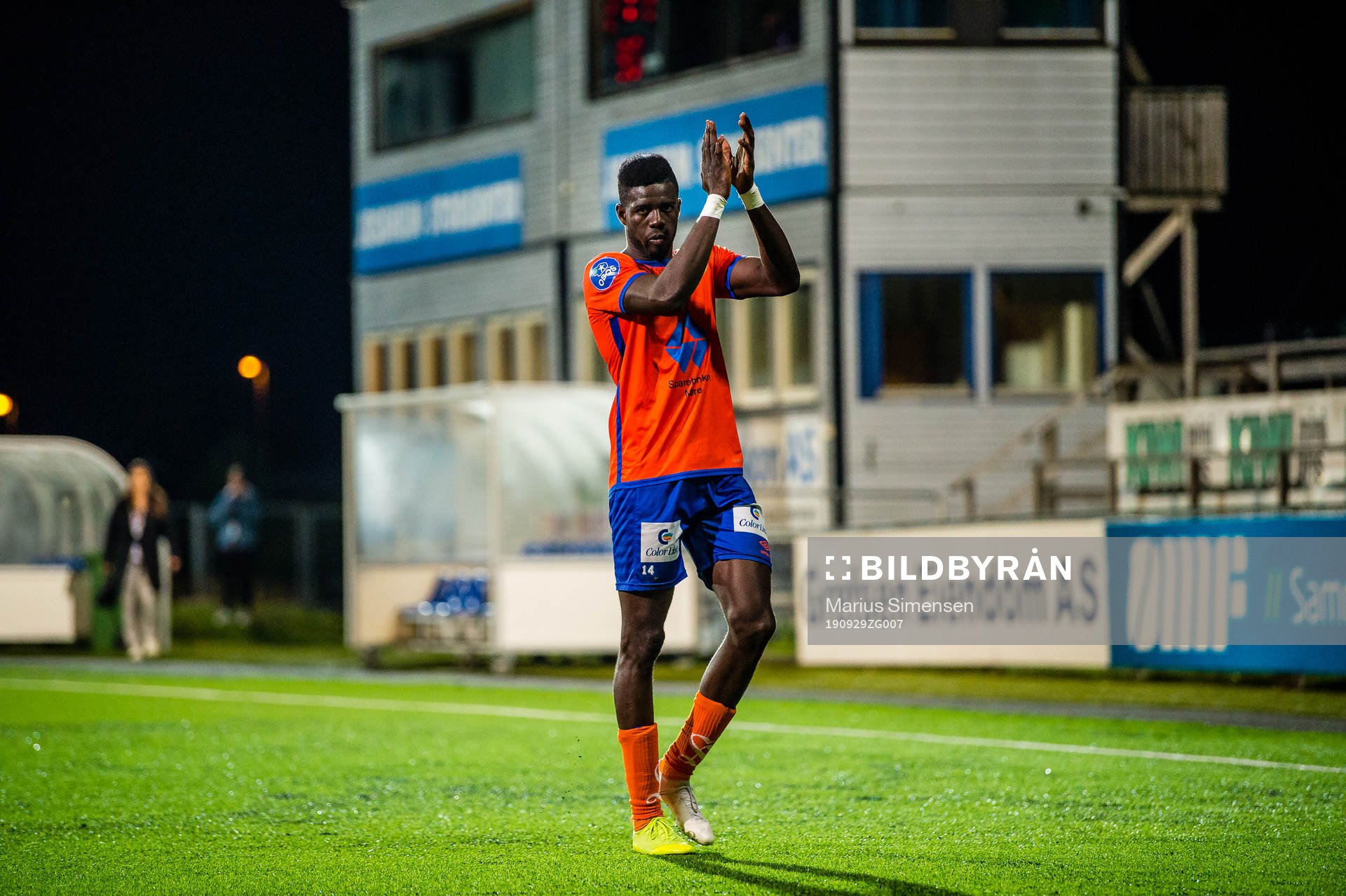 Pape Habib Gueye of Aalesund looks dejected after the OBOS-ligaen match between Ull/Kisa and Aalesund on September 29, 2019 in Jessheim.
