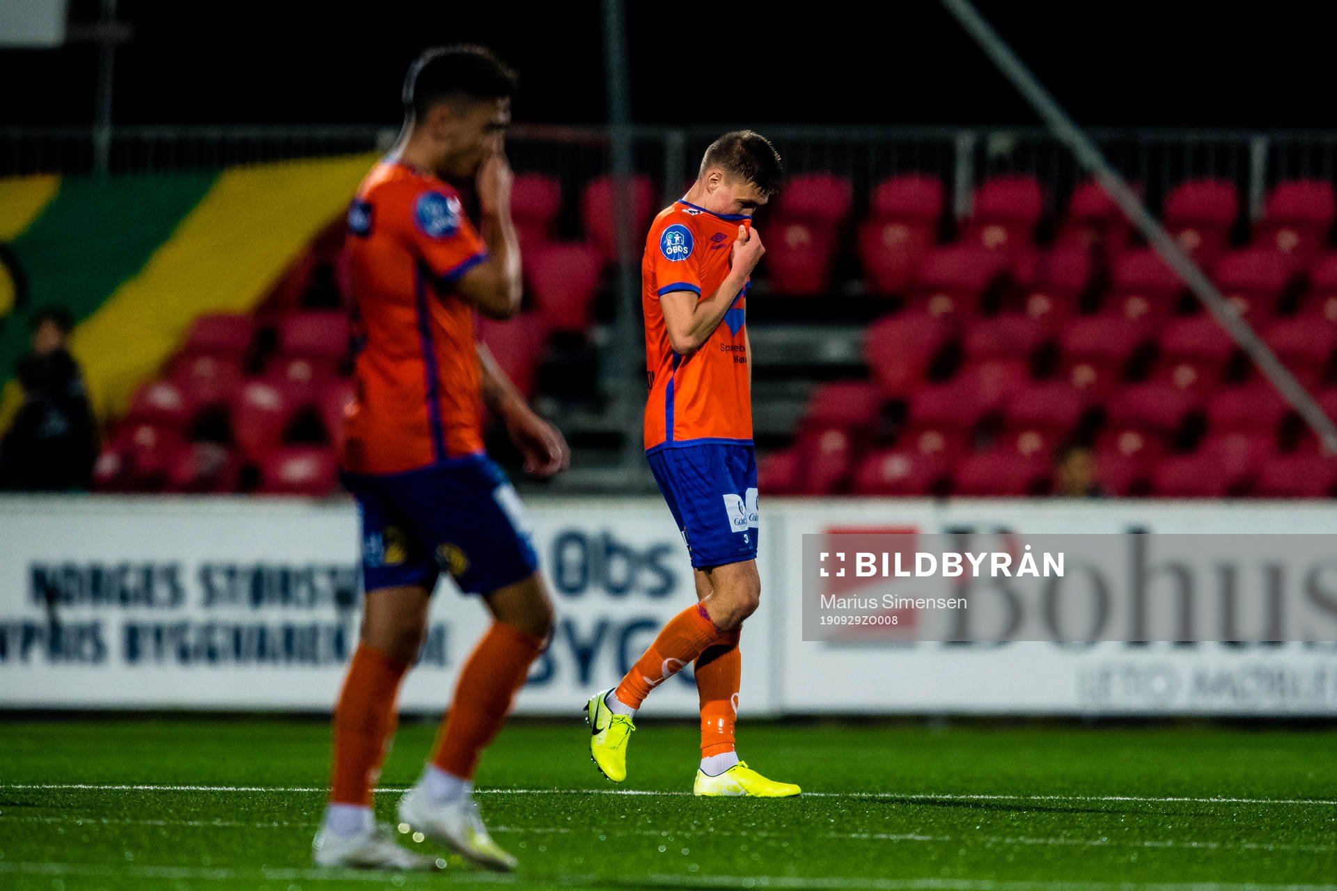 Daniel Leo Gretarsson Schmidt of Aalesund looks dejected