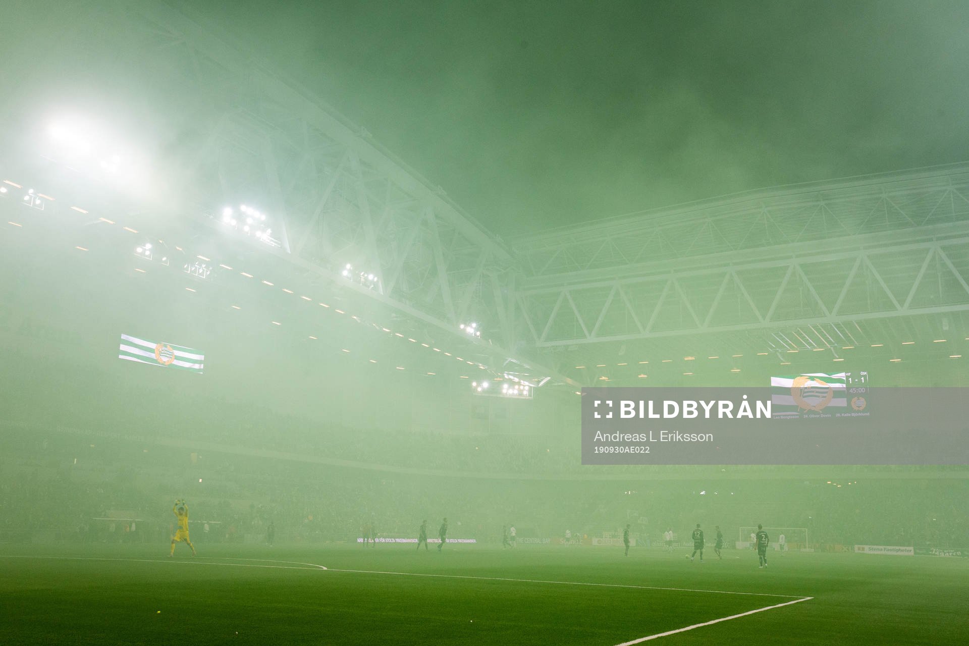 Rök på Tele2 Arena