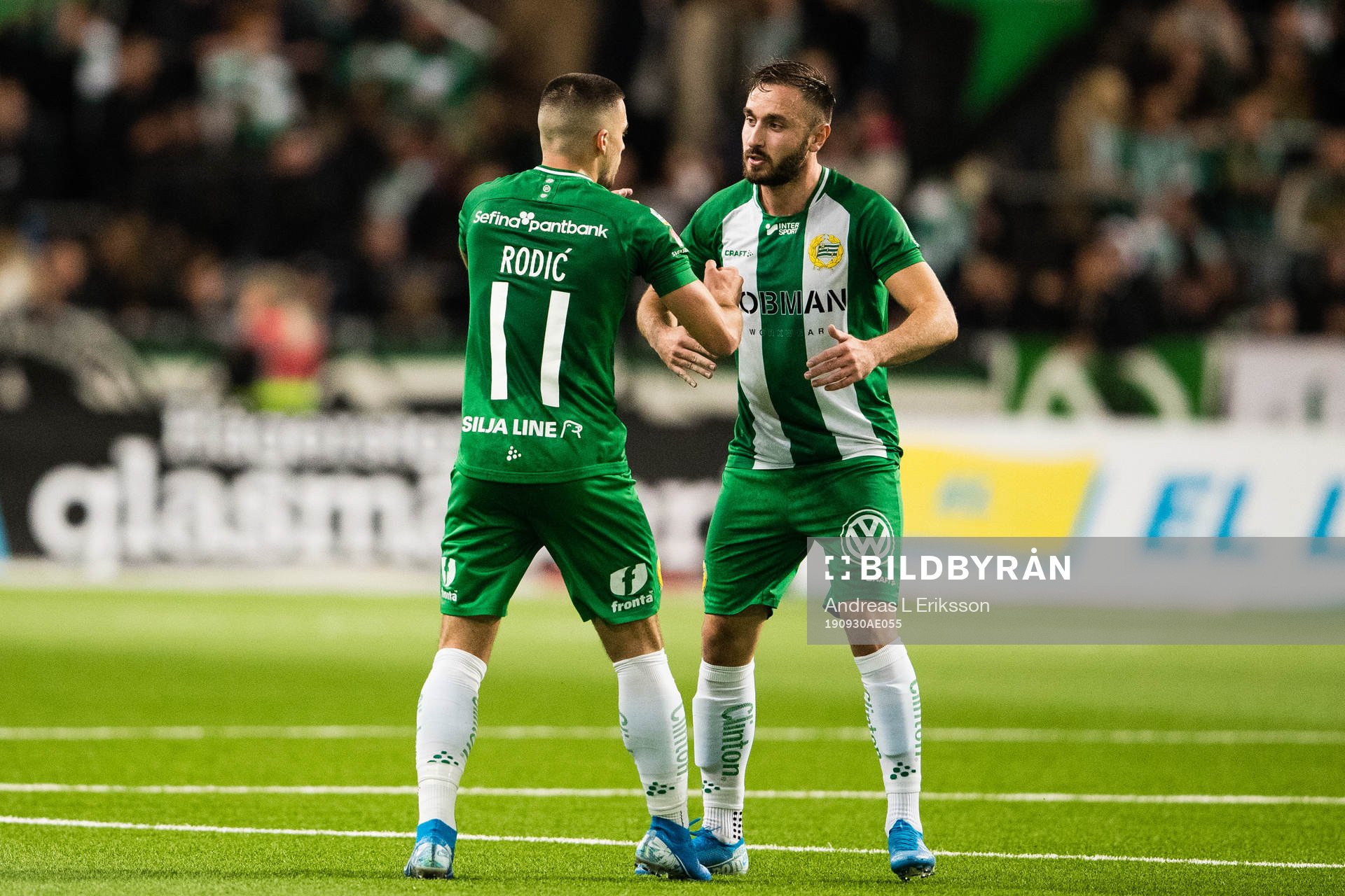 Hammarbys Vladimir Rodic jublar