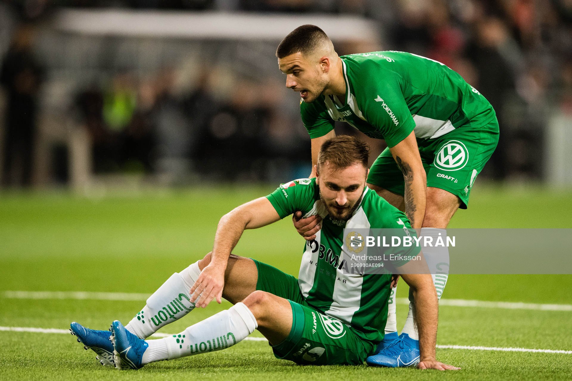 Hammarbys Muamer Tankovic och Vladimir Rodic