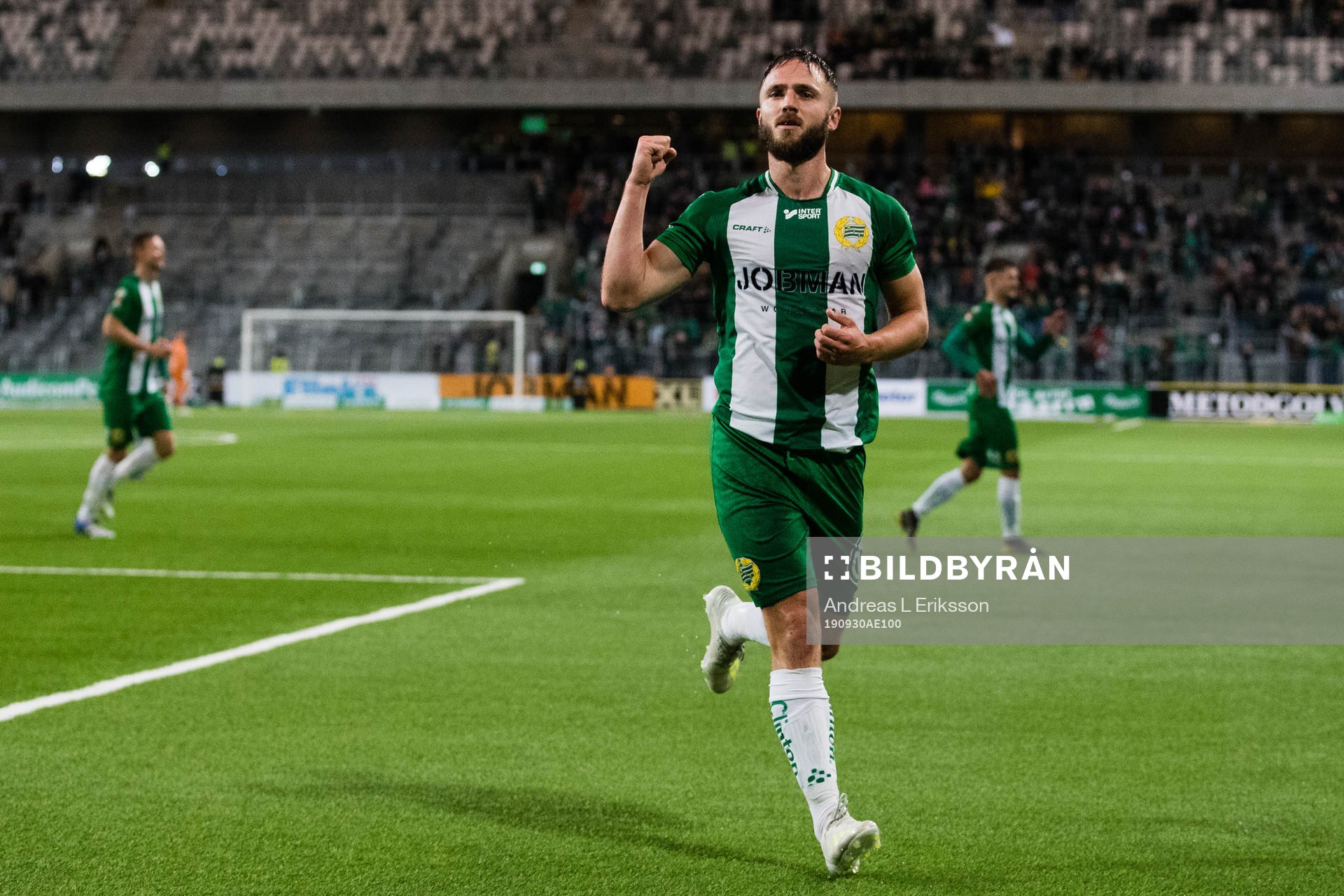 Hammarbys Mats Solheim jublar