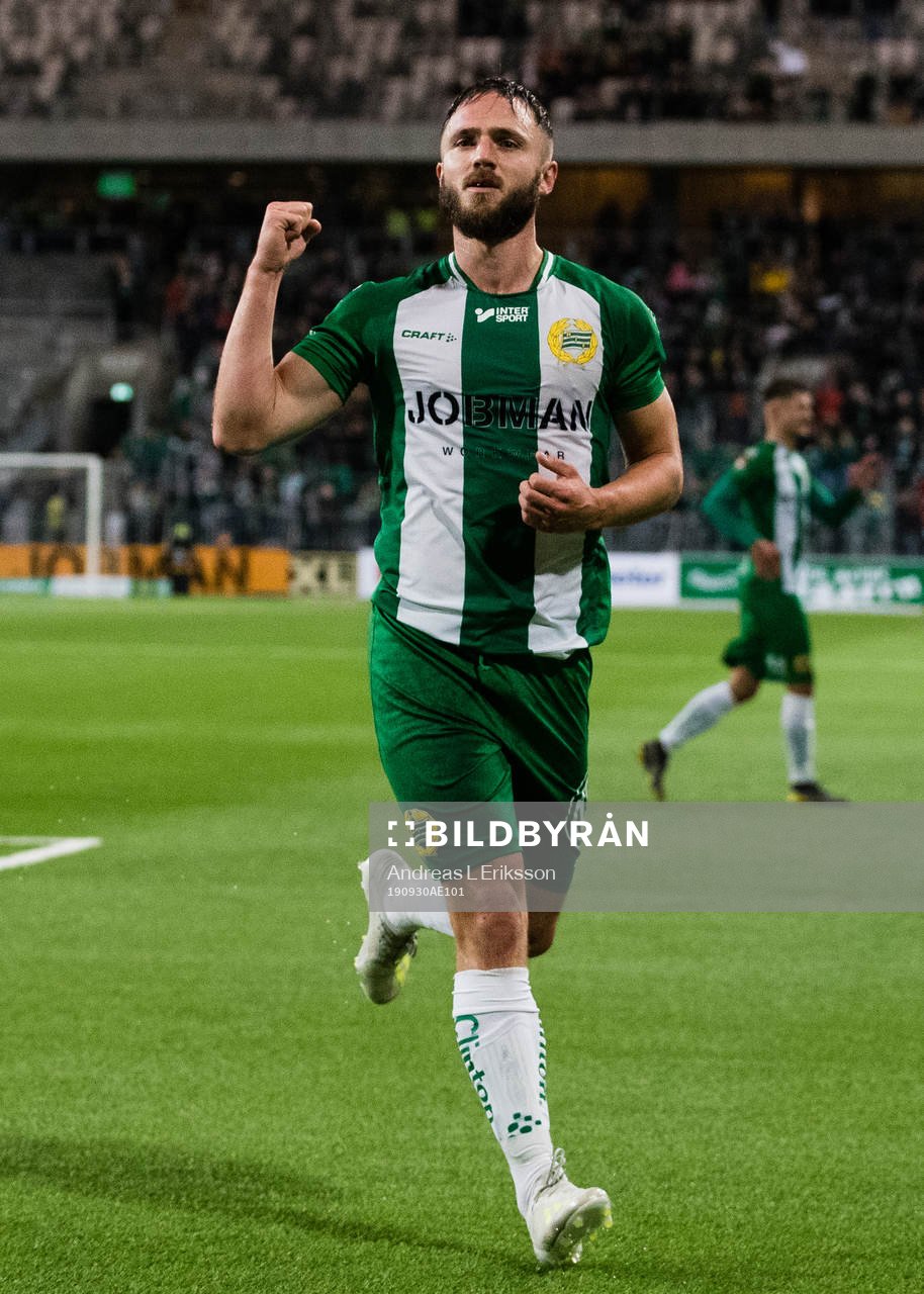 Hammarbys Mats Solheim jublar