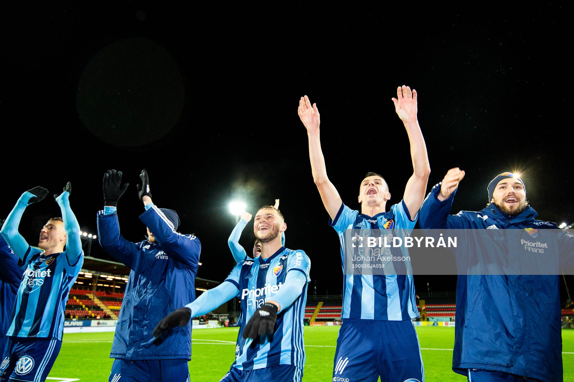Djurgårdens Jesper Karlström, Haris Radetinac och Kevin