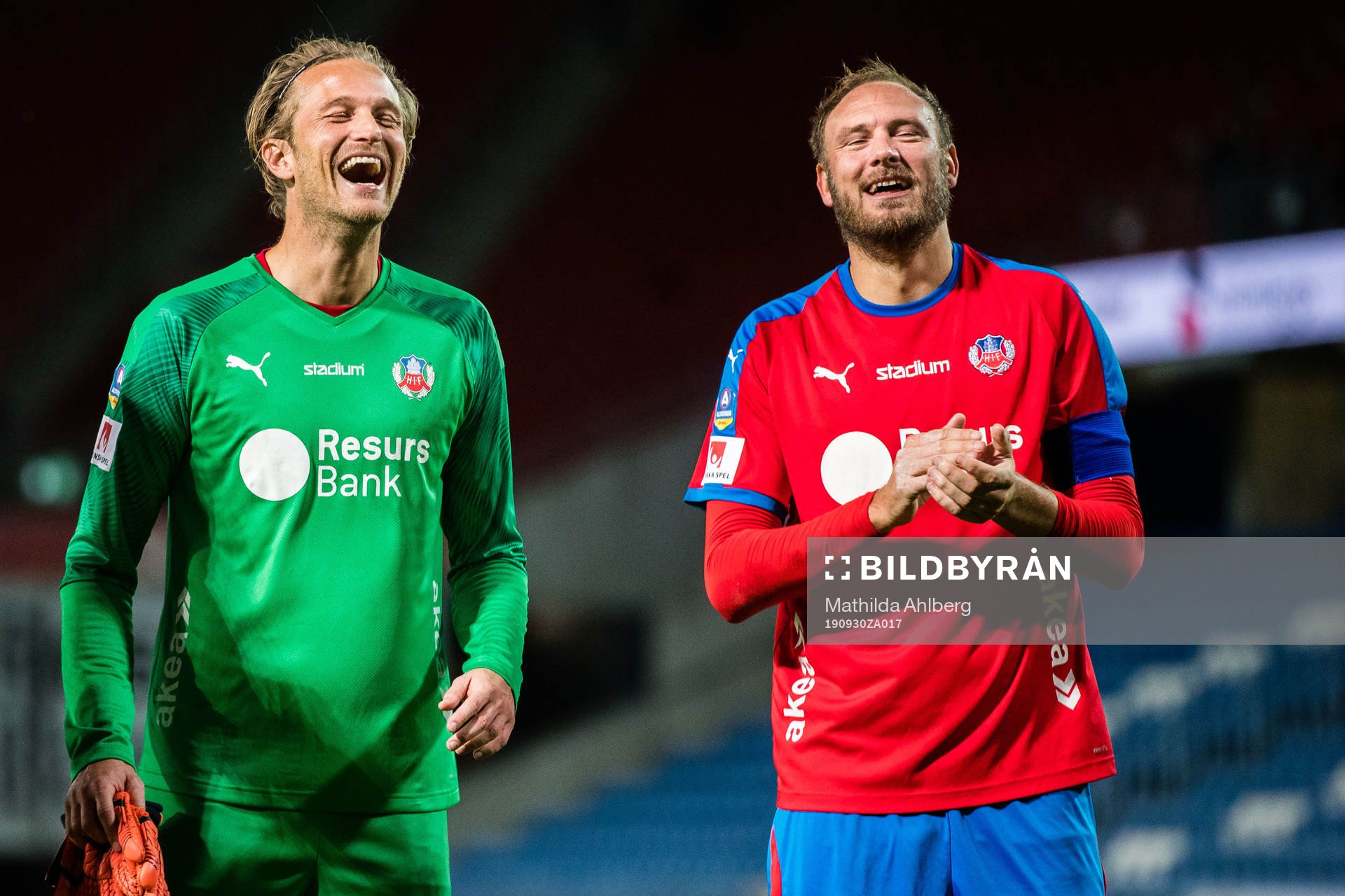 Helsingborgs målvakt Anders Lindegaard och Andreas