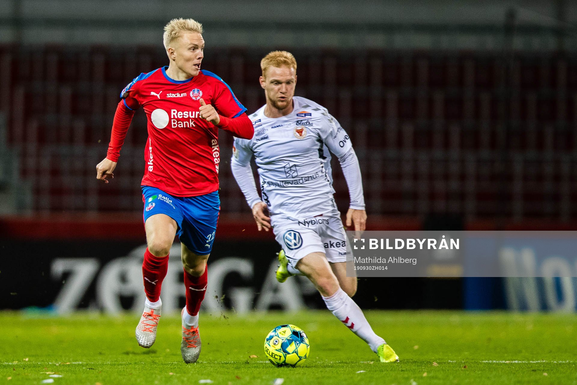 Helsingborgs Daniel Hafsteinsson och Kalmars Nils Fröling