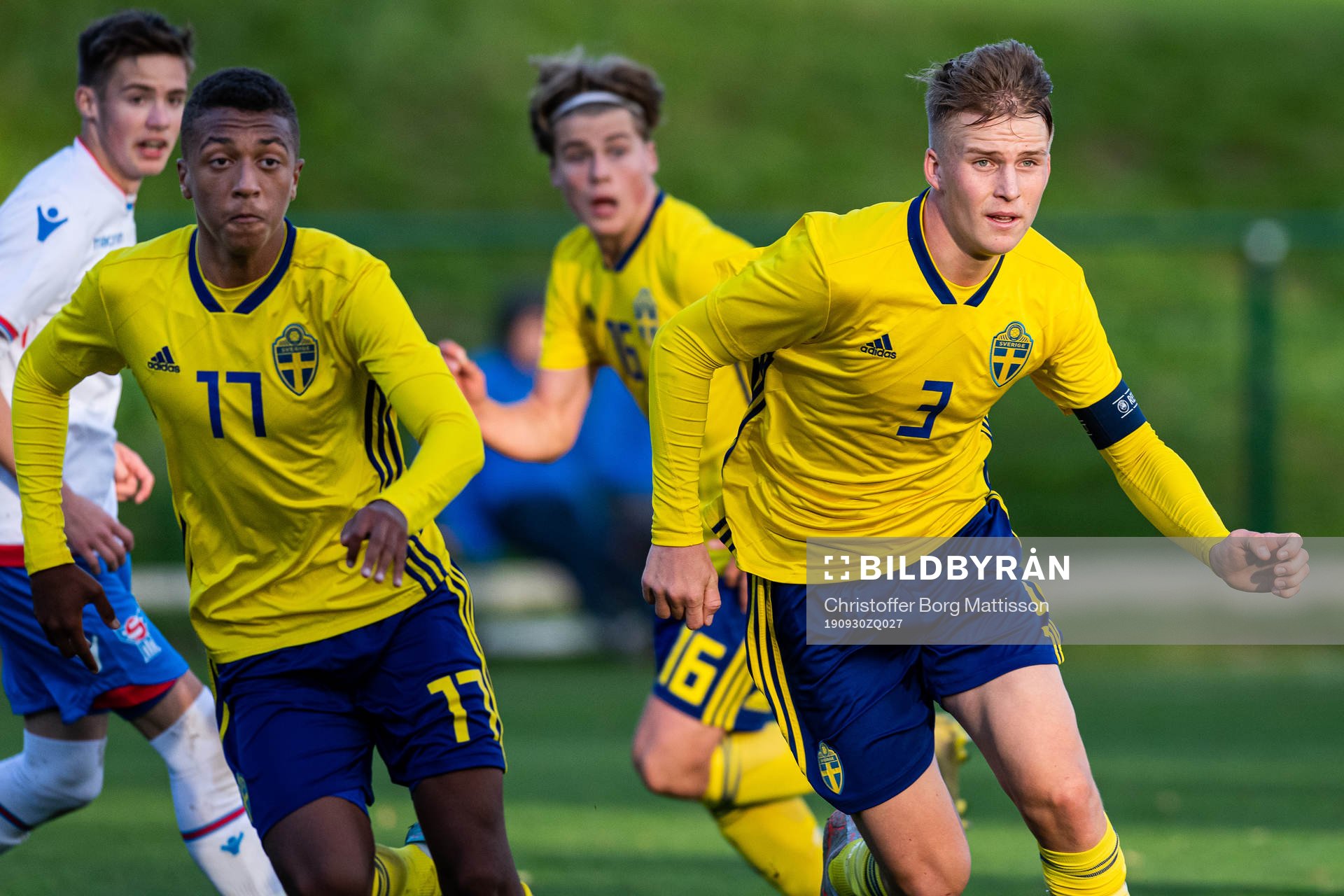Sveriges Nuha Jatta och Casper Widell