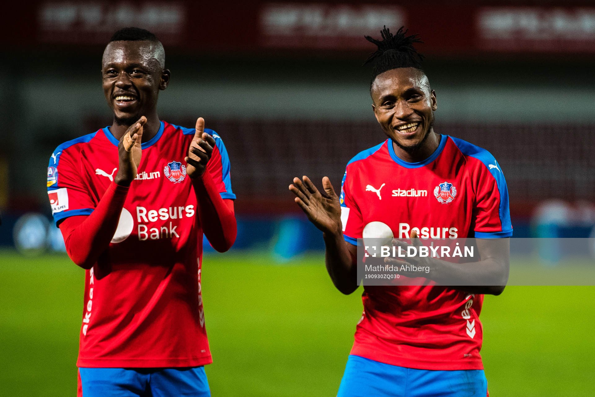 Helsingborgs Ibrahim Bance och Mamudu Moro