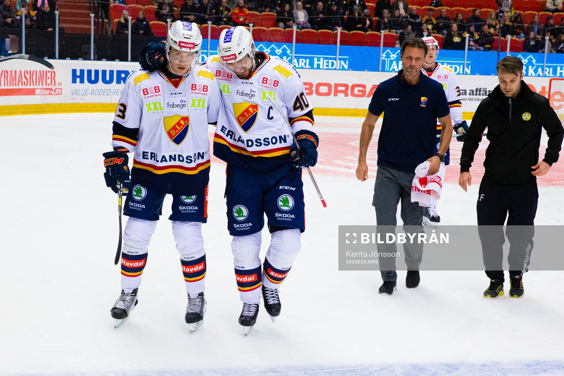 Djurgårdens Jacob Josefson med en skada