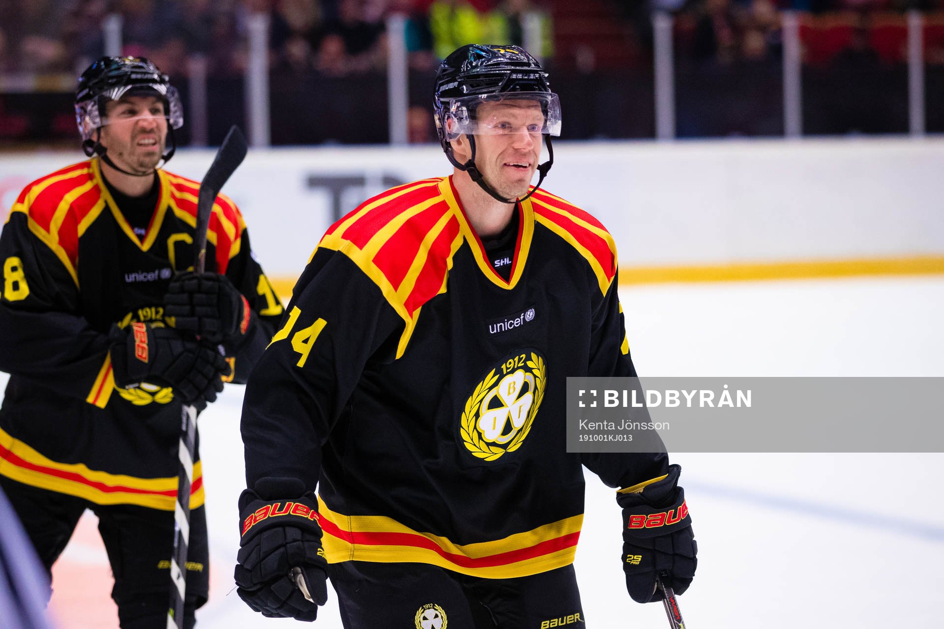 Brynäs Nicklas Danielsson jublar