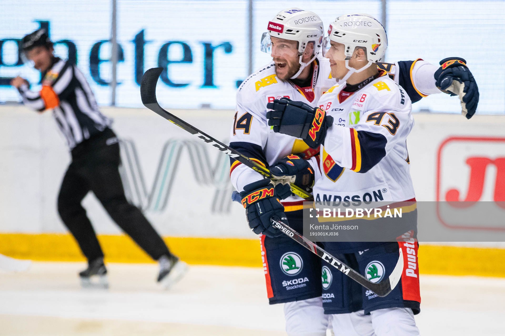 Djurgårdens Tom Nilsson jublar