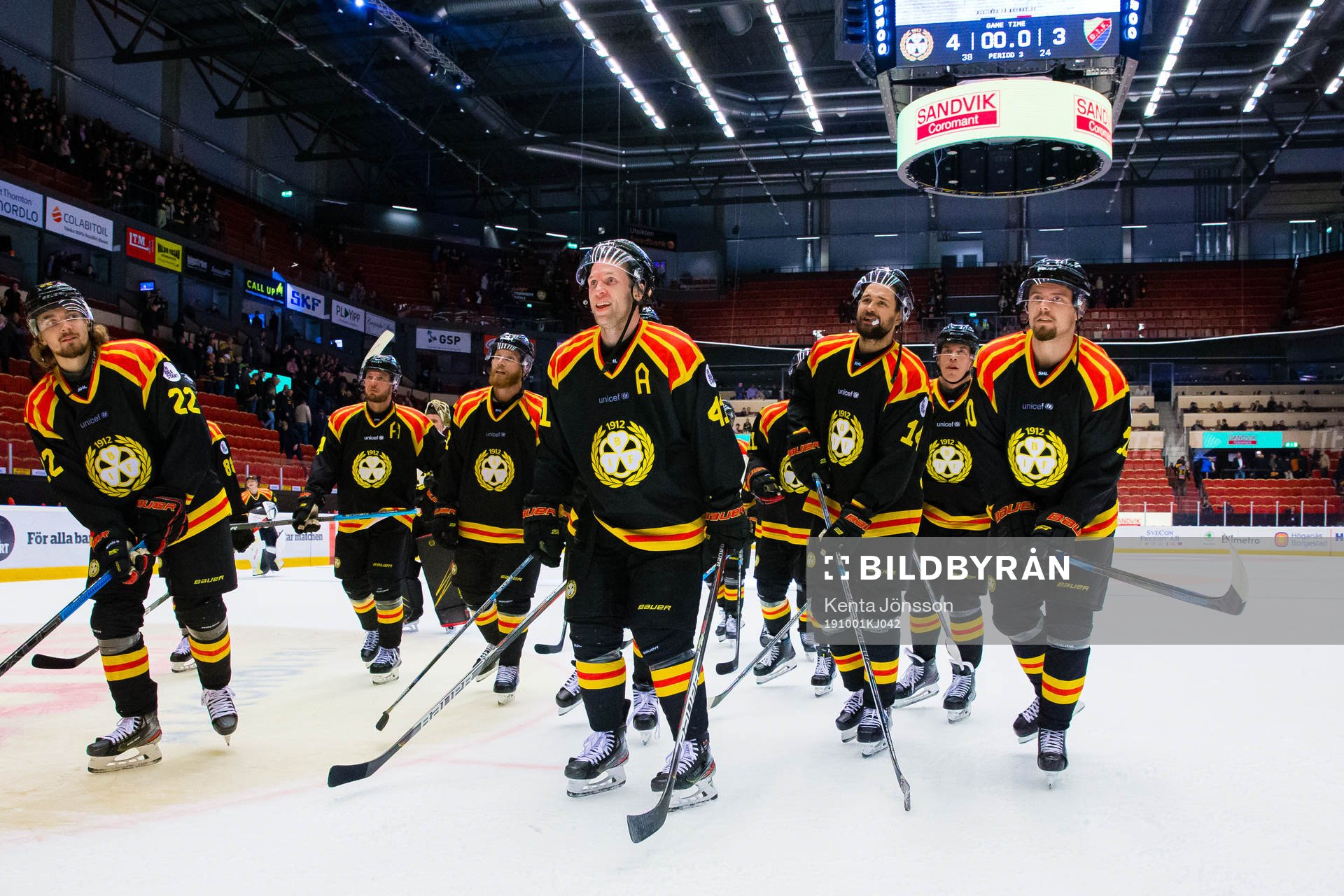 Brynäs Adam Brodecki, Greg Scott, Johan Alcén och Marcus