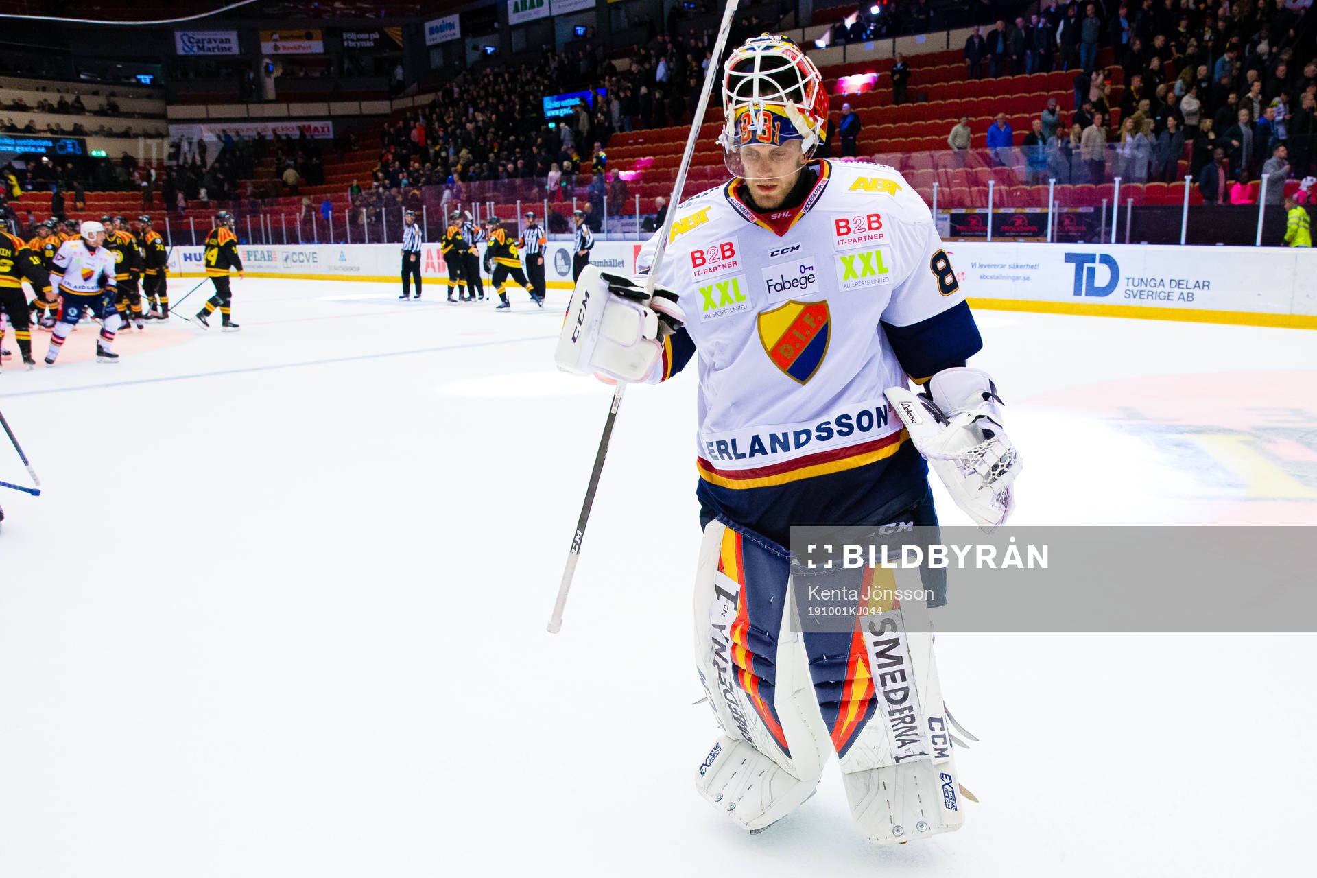 Djurgårdens målvakt Niklas Svedberg deppar