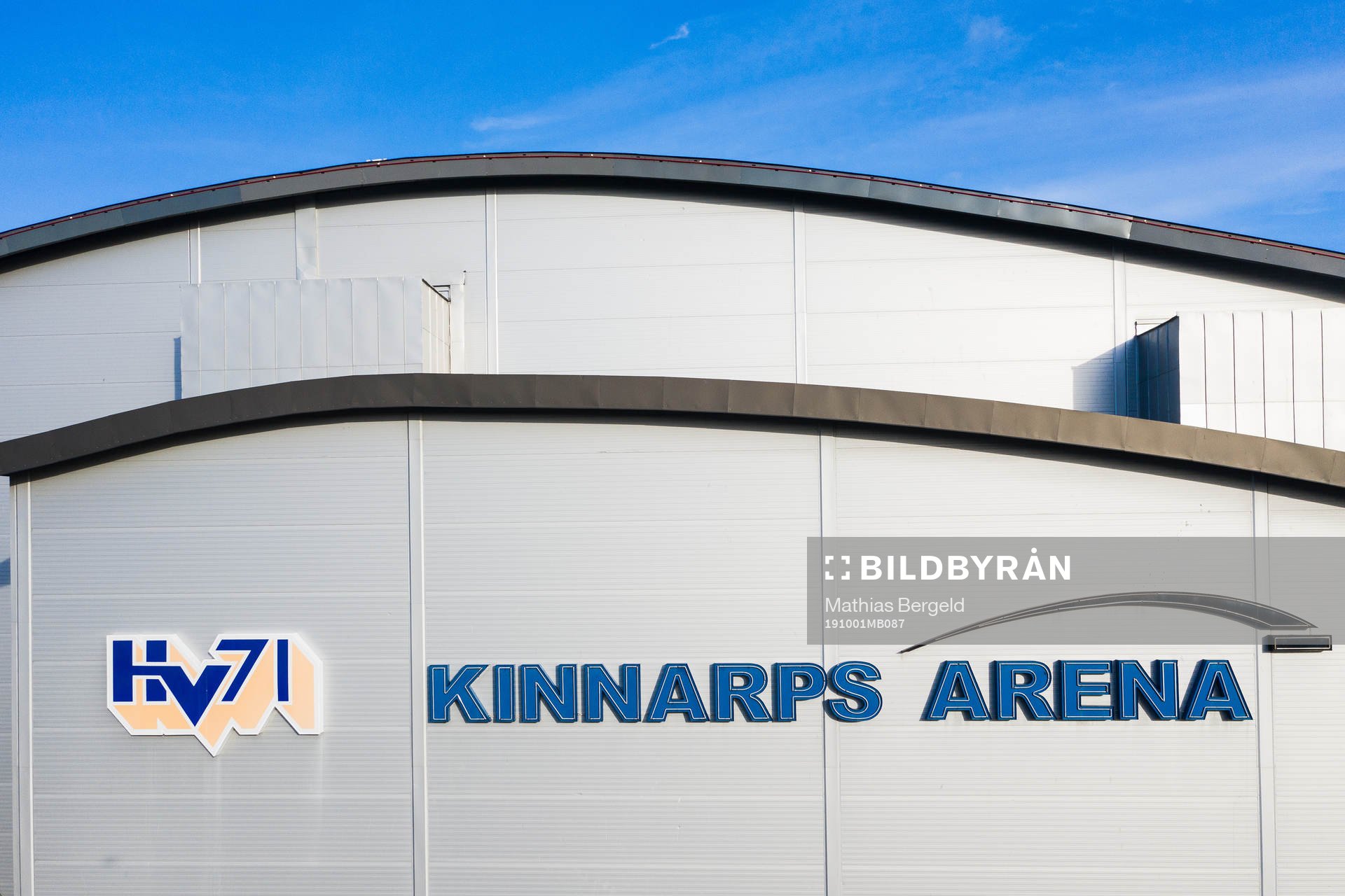 Drönarvy över Kinnarps Arena